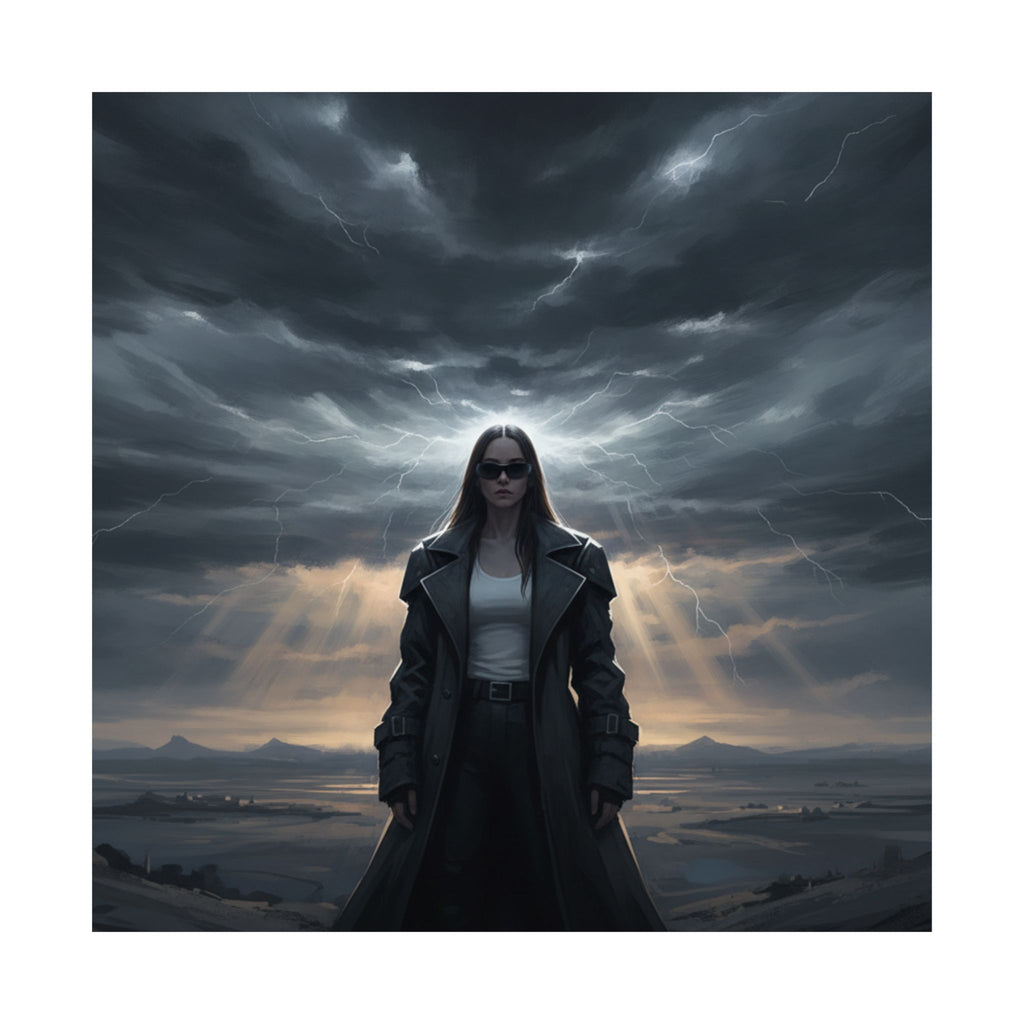 Dramatic Storm — Person — Matte Poster