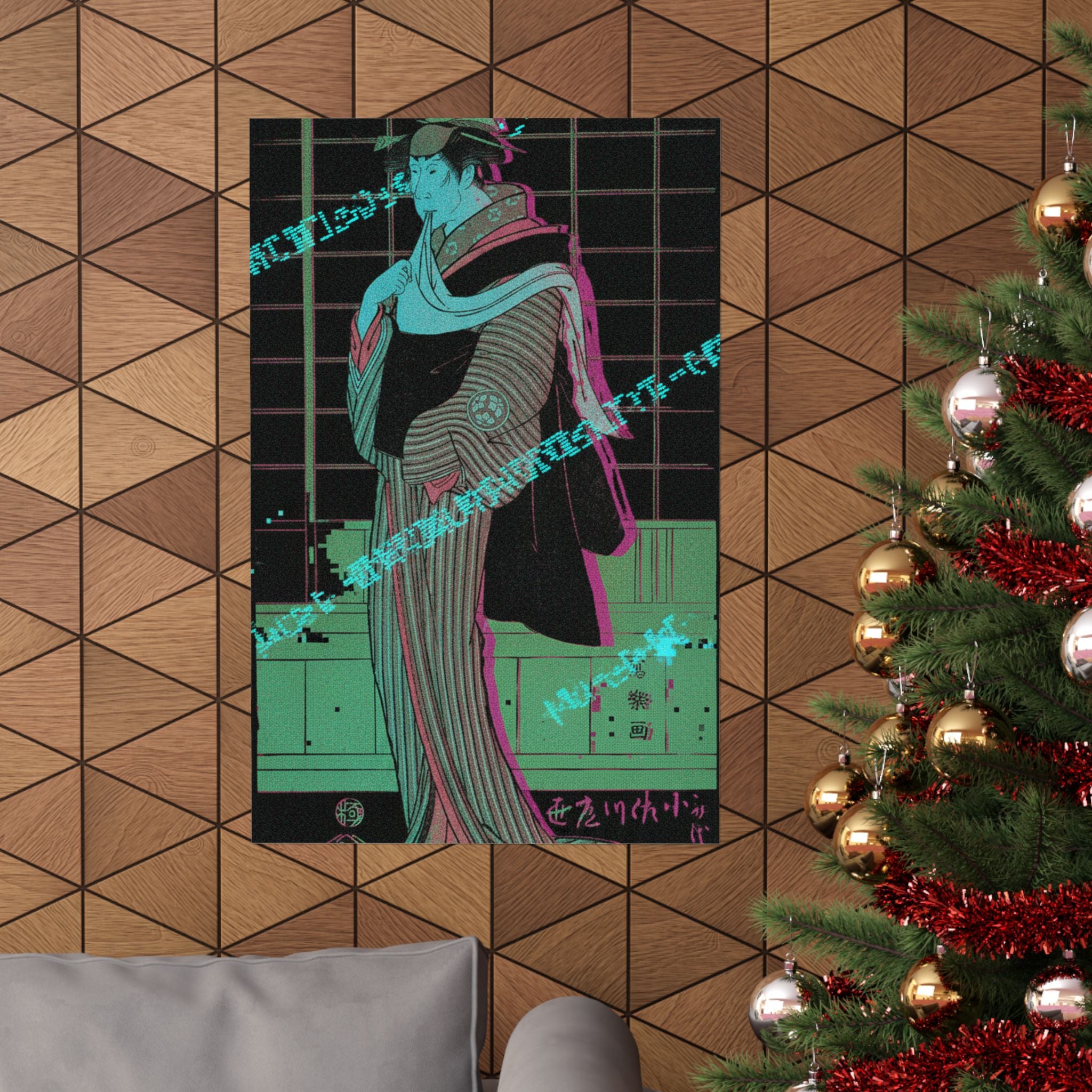 Glitch Culture — Osagawa Tsuneyo Ii As The Hairdresser O-Roku — Matte Poster