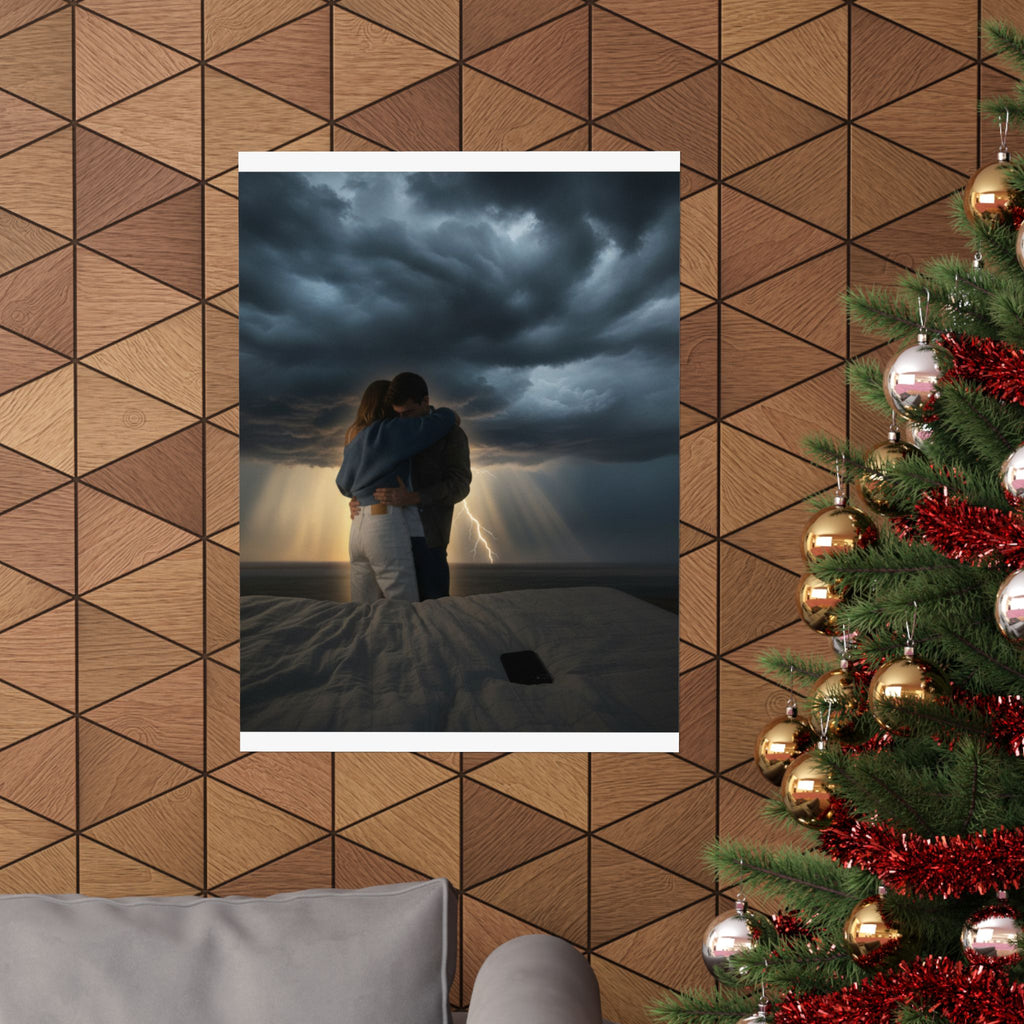 Dramatic Storm — Person — Matte Poster