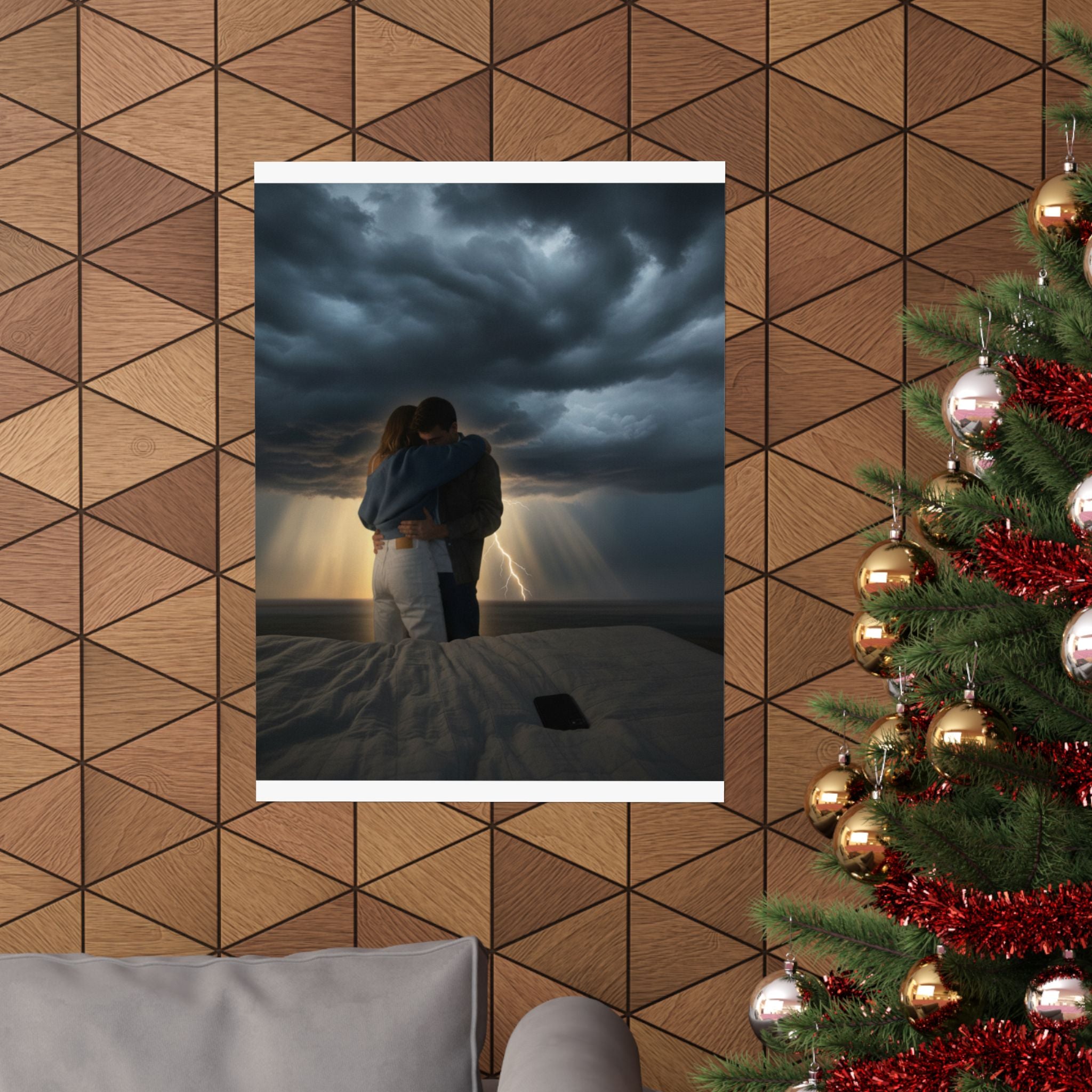Dramatic Storm — Person — Matte Poster