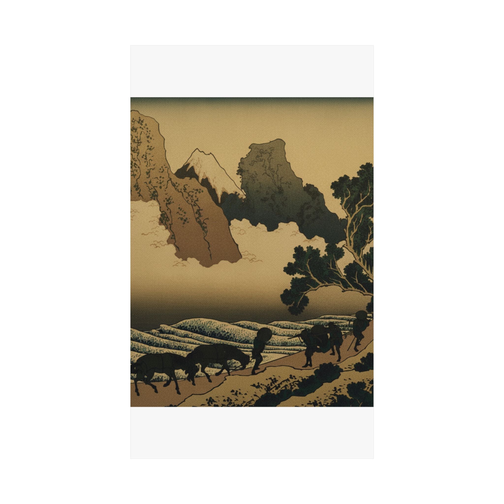 Scenic Nature — View From The Other Side Of Fuji From The Minobu River (Minobugawa Ura Fuji), Fr — Matte Poster