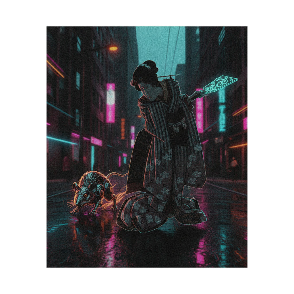 Fast Furious — New Year Greeting Card For "Rat" Year — Matte Poster