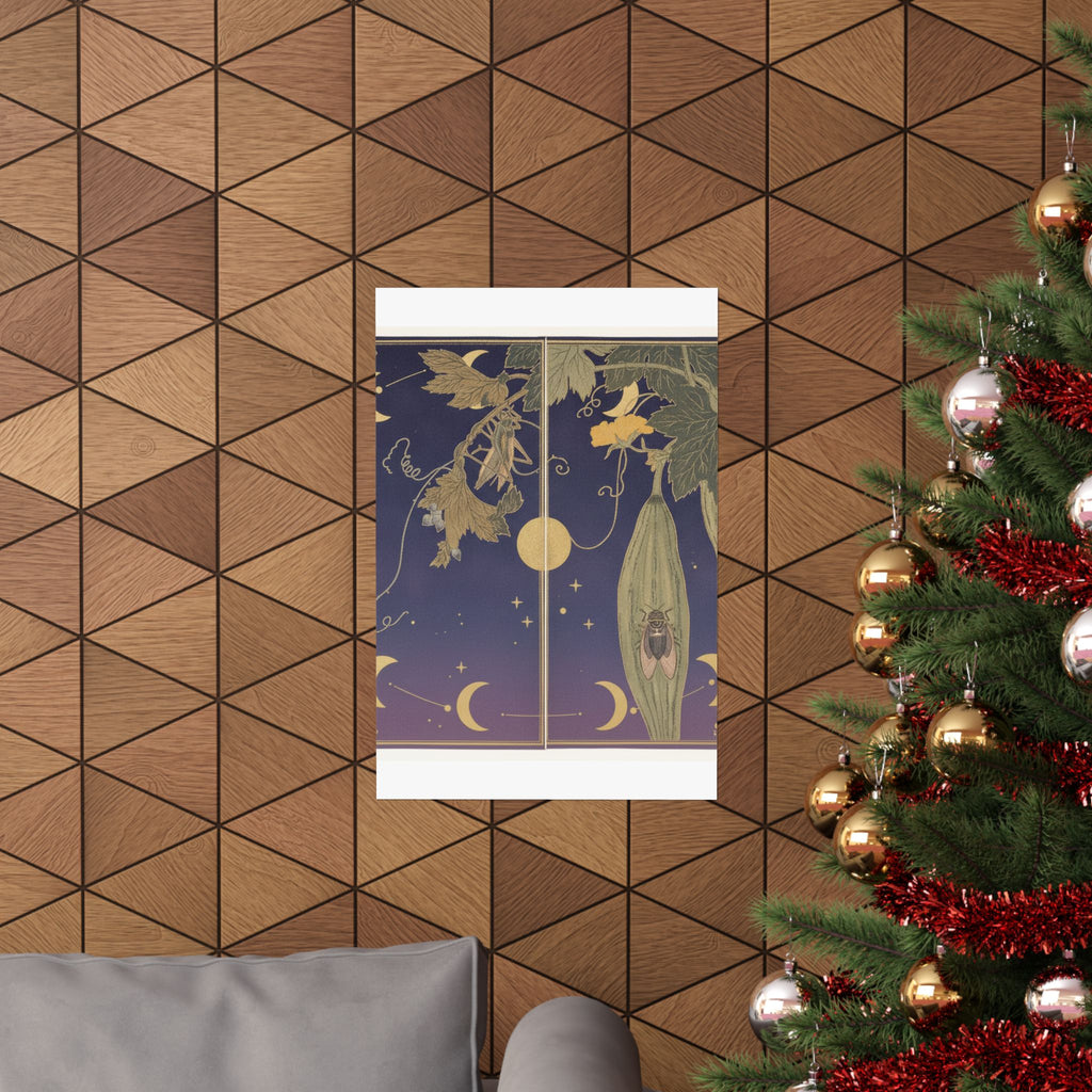 Celestial — Grasshopper (Kirigirisu); Cicada (Semi), From The Picture Book Of Crawling Creat — Matte Poster