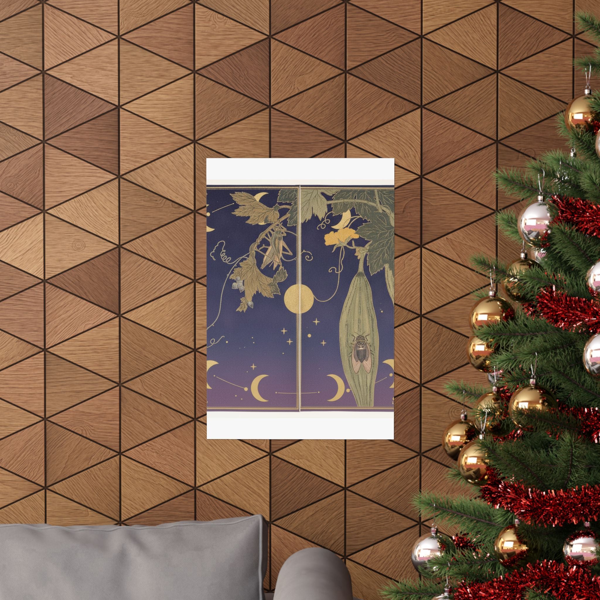 Celestial — Grasshopper (Kirigirisu); Cicada (Semi), From The Picture Book Of Crawling Creat — Matte Poster