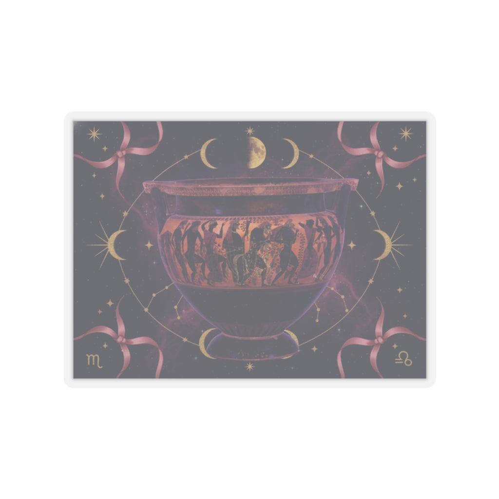 Celestial kiss-cut sticker by Zukkay