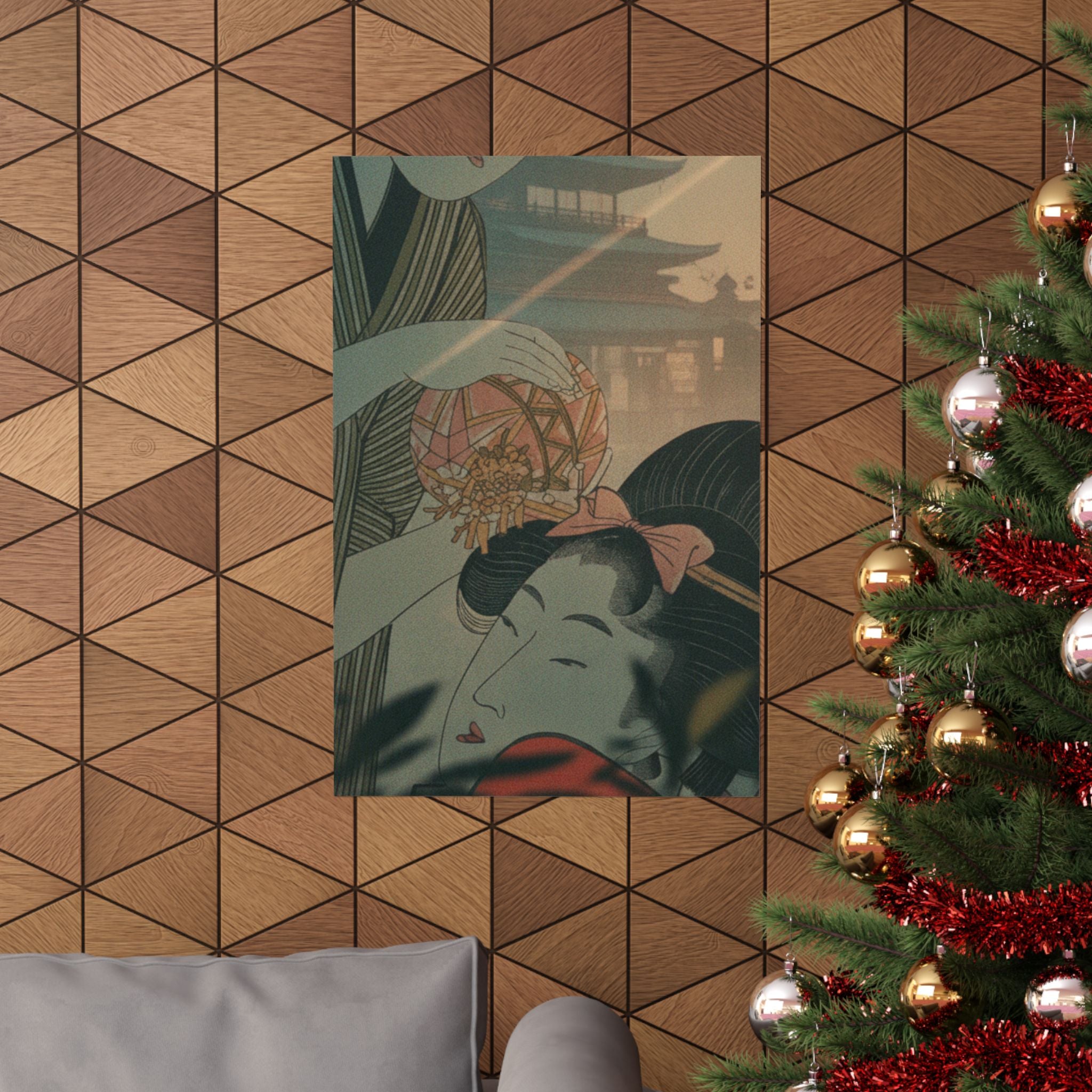 Cinematic — Man And Young Woman With A Ball — Matte Poster
