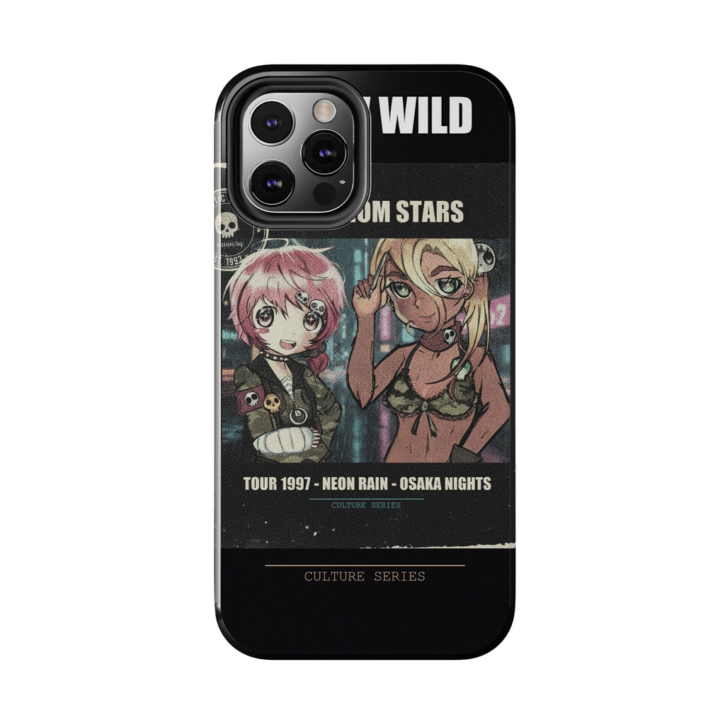 Neon Rain Osaka Nights Anime Tour Poster Phone Case