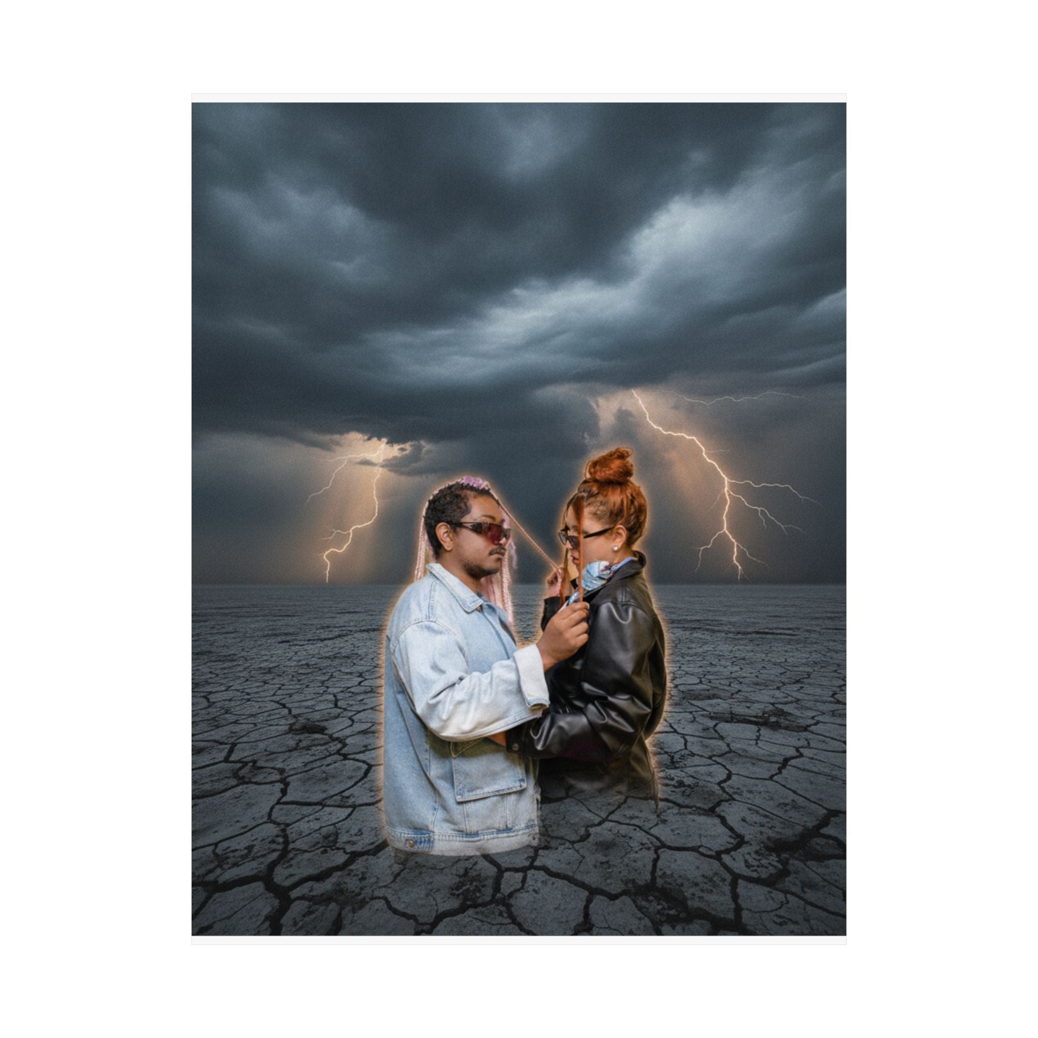 Dramatic Storm — Person — Matte Poster