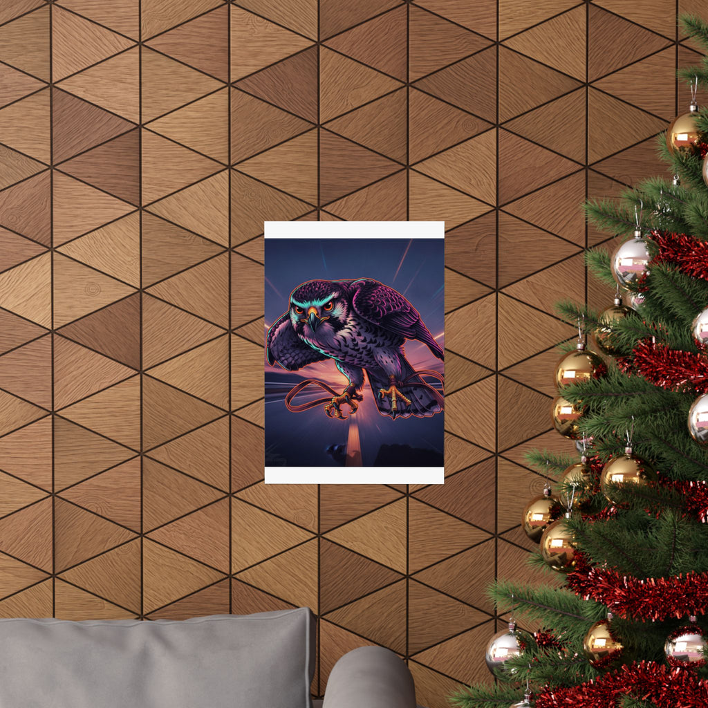Fast Furious — Hawk Tied To Perch — Matte Poster
