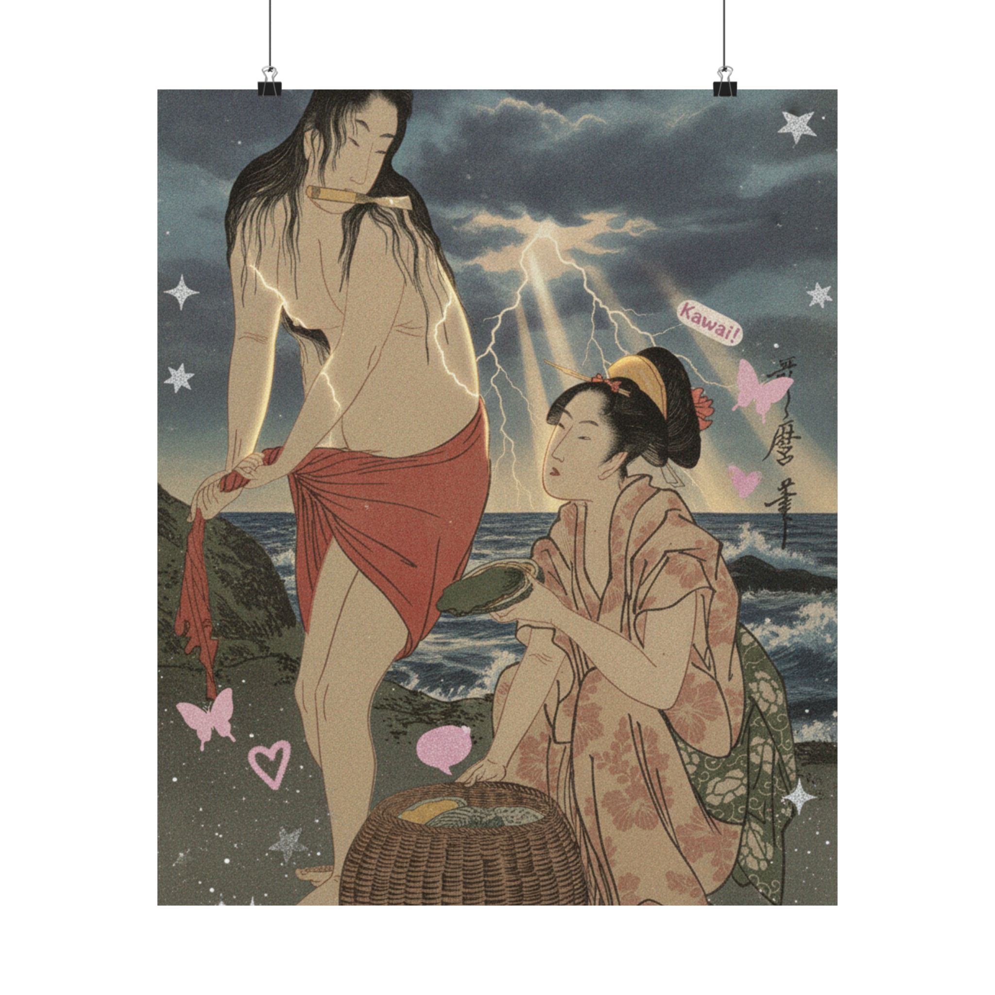 Dramatic Storm — Abalone Divers — Matte Poster