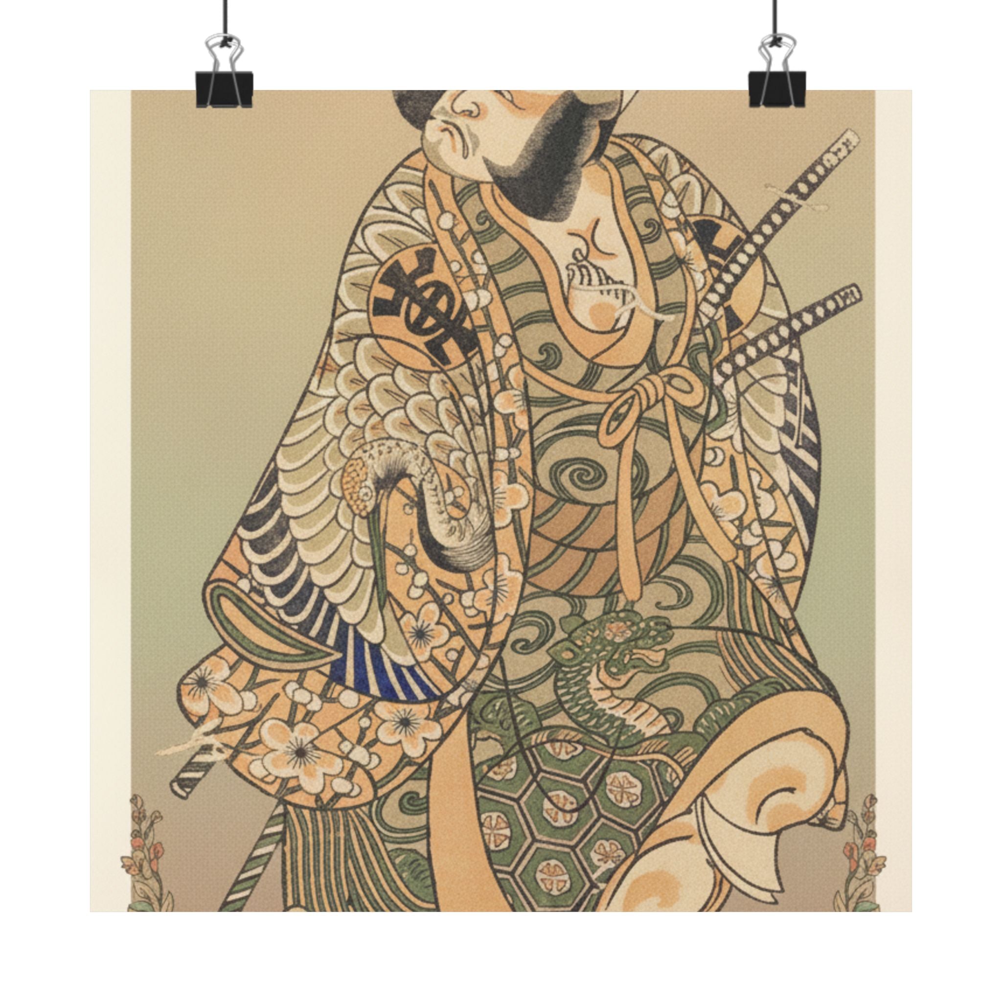 Affirmation — The Actor Nakamura Nakazo As A Warrior — Matte Poster