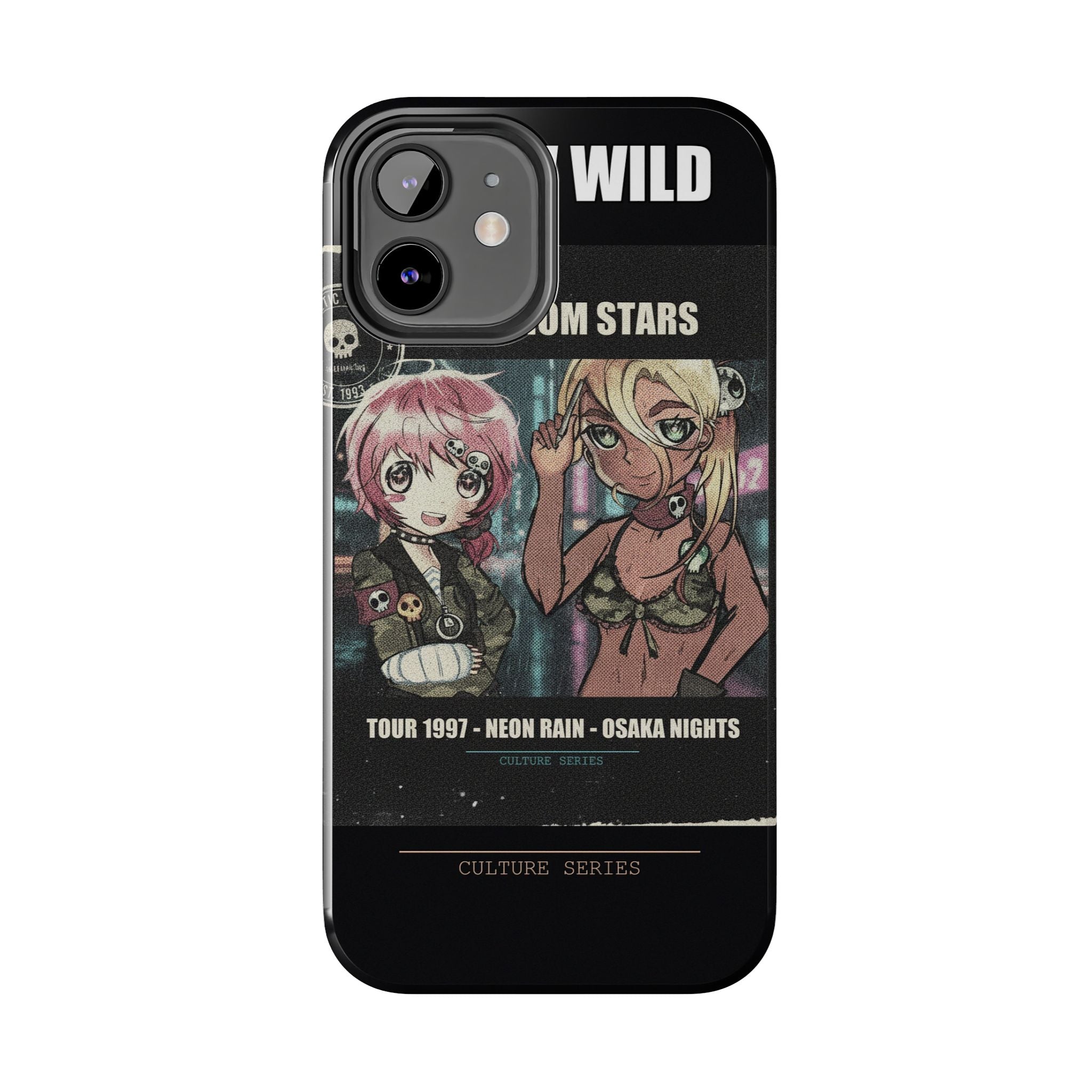 Neon Rain Osaka Nights Anime Tour Poster Phone Case