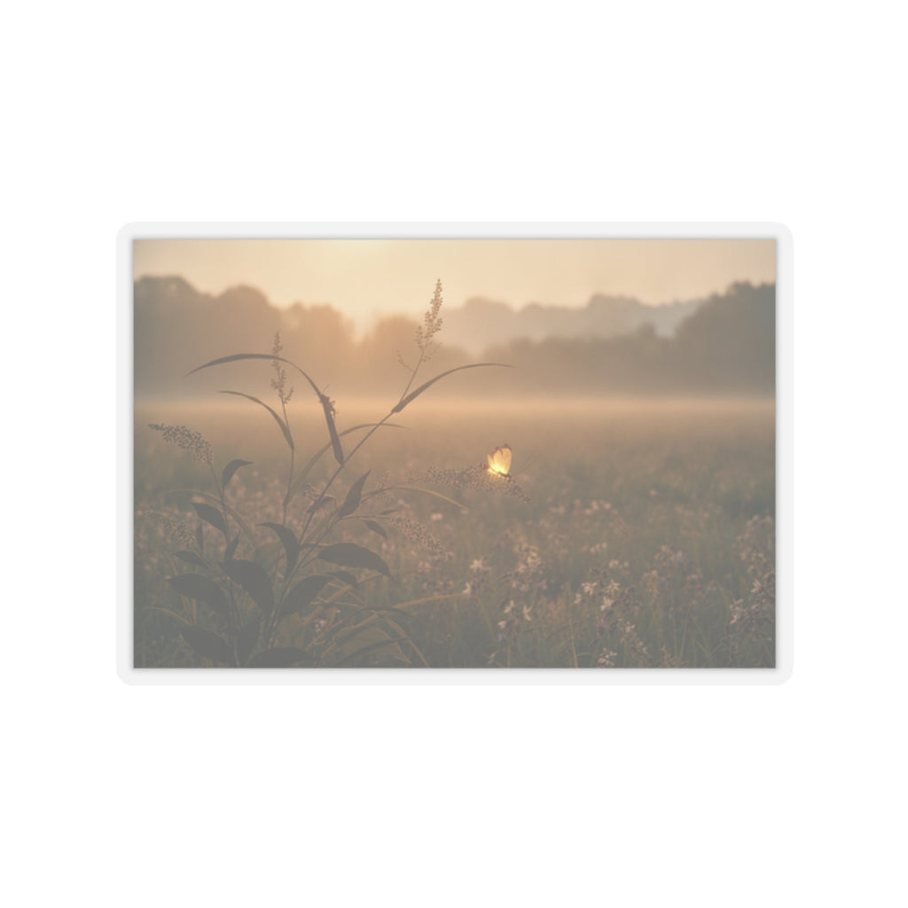 Scenic Nature — Tree Cricket (Matsumushi); Firefly (Hotaru), From The Picture Book Of Crawling C — Kiss-Cut Sticker
