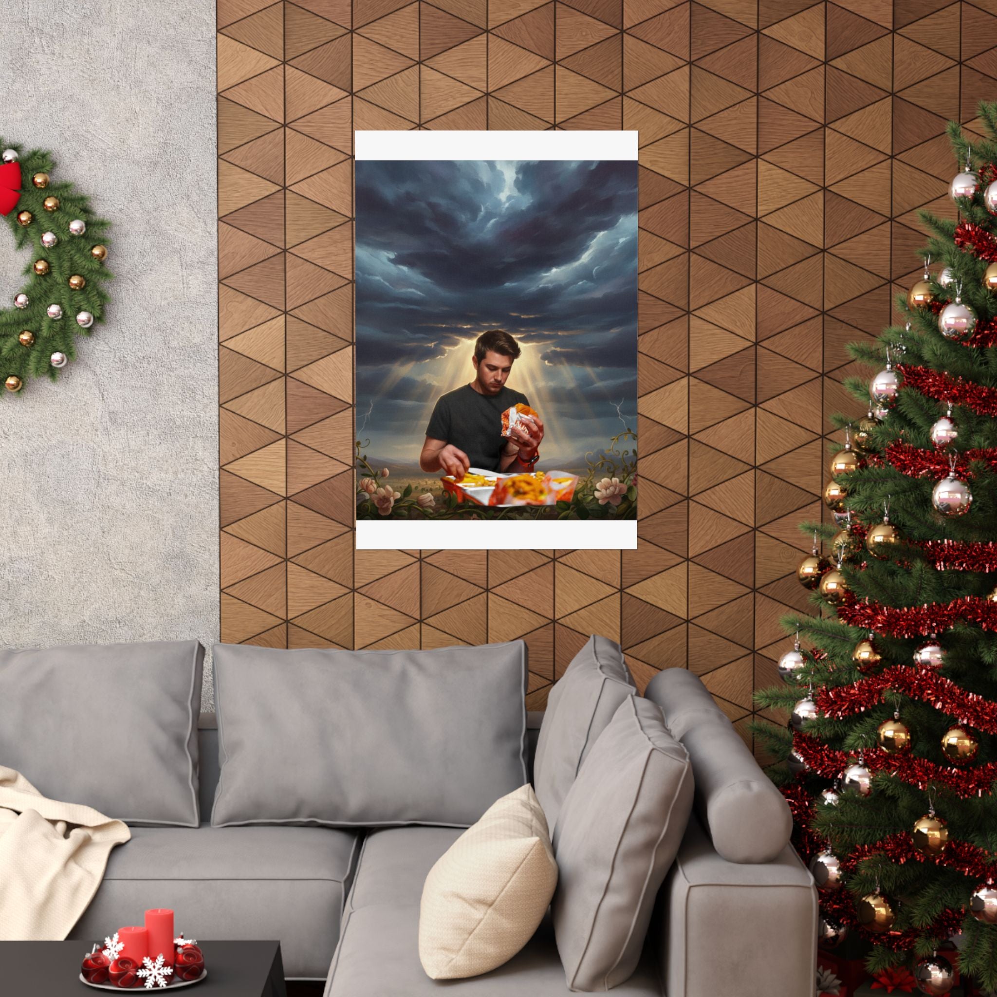 Dramatic Storm — Person — Matte Poster