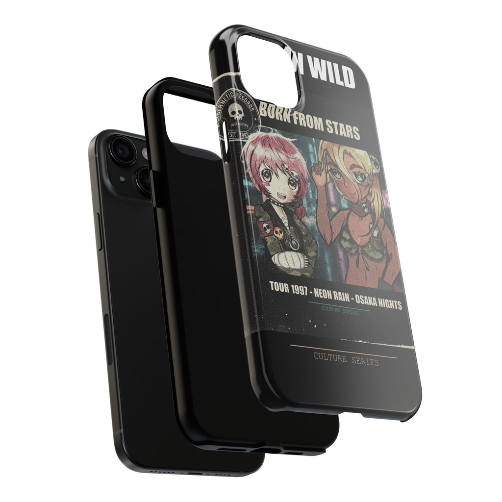 Neon Rain Osaka Nights Anime Tour Poster Phone Case