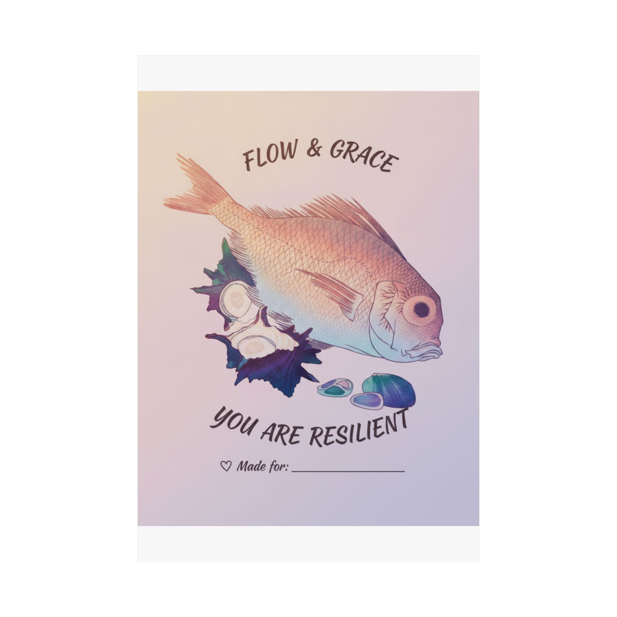 Affirmation — Tai Fish And Top-Shells — Matte Poster