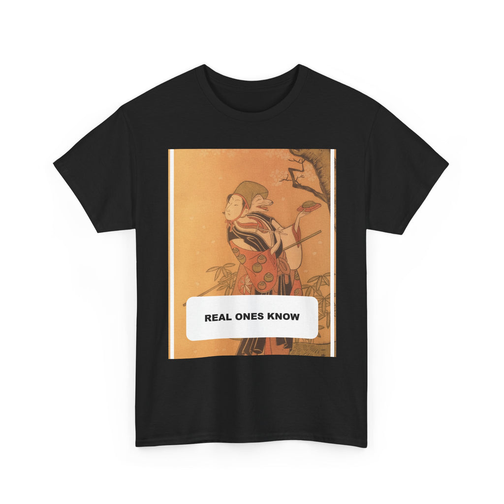 REAL ONES KNOW graphic tee — product view 3