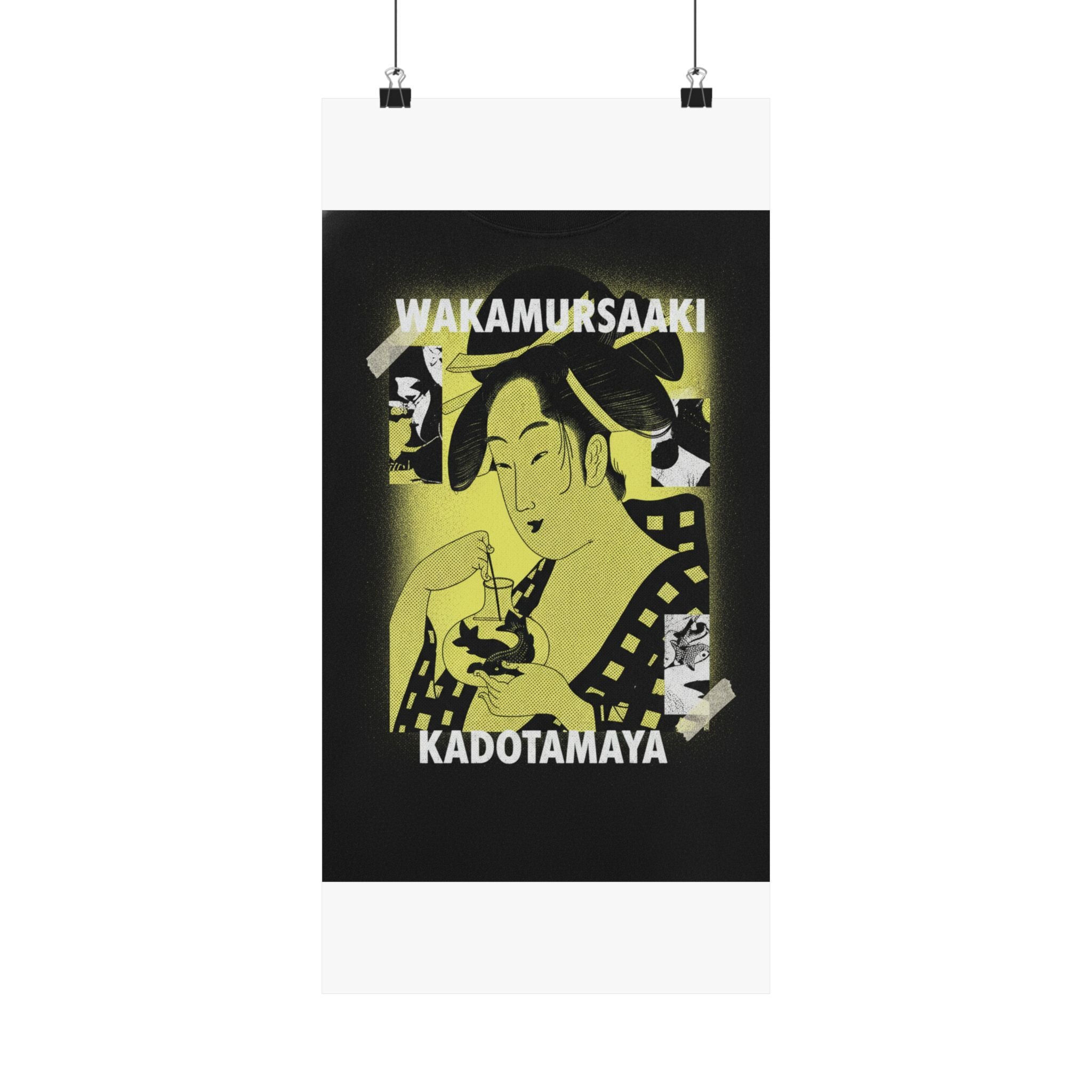 Streetwear Collage — Wakamurasaki Of The Kadotamaya — Matte Poster