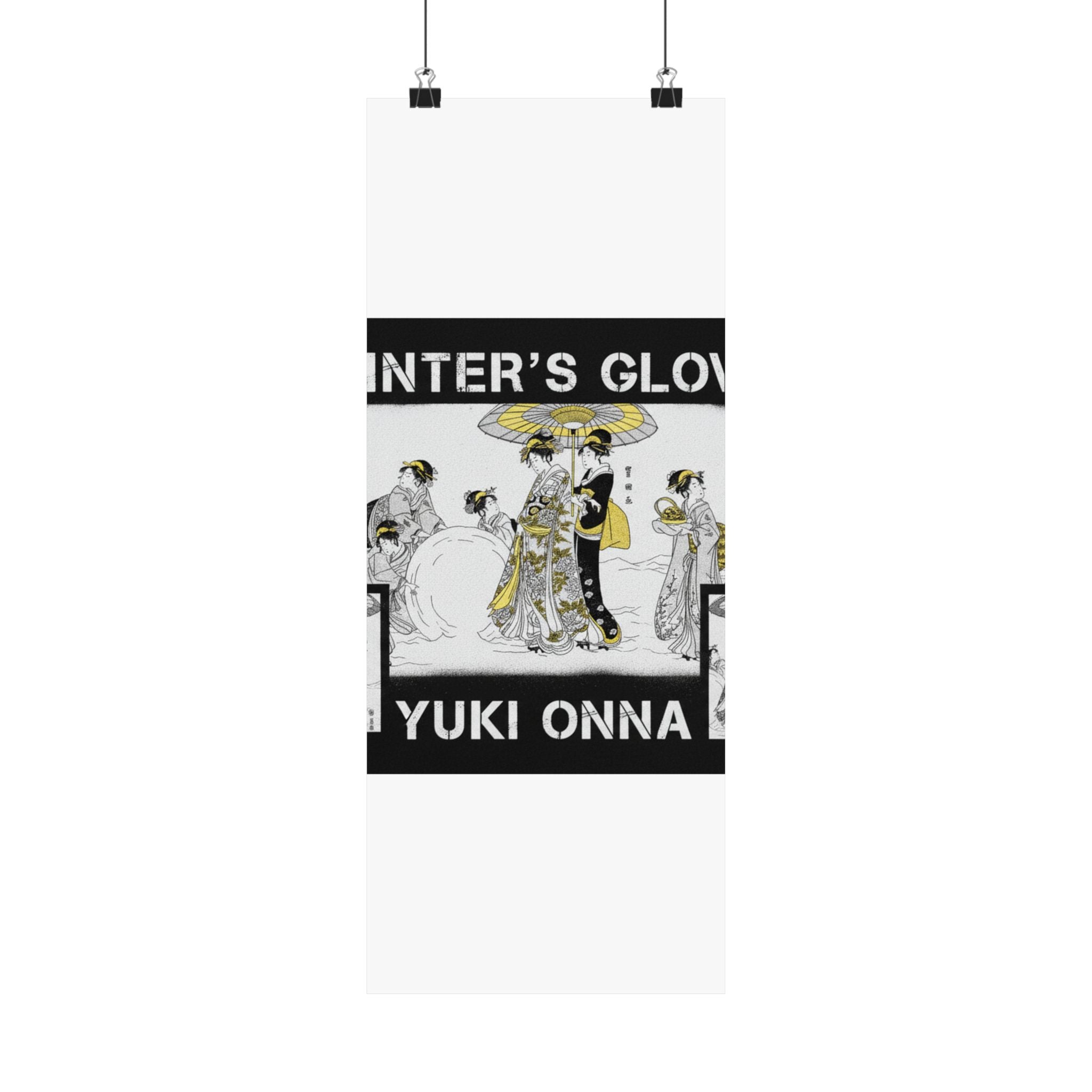 Streetwear Collage — Courtesans And Attendants Making A Giant Snowball — Matte Poster