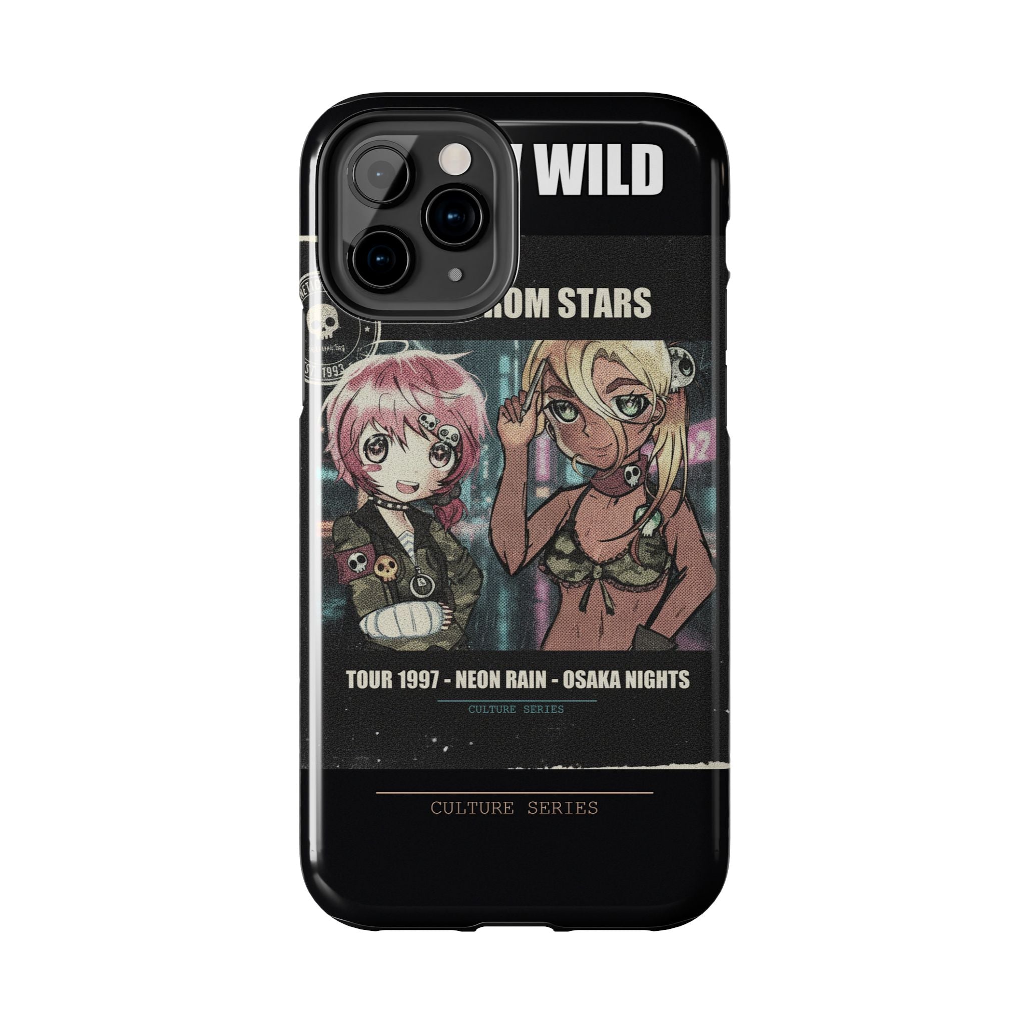 Neon Rain Osaka Nights Anime Tour Poster Phone Case