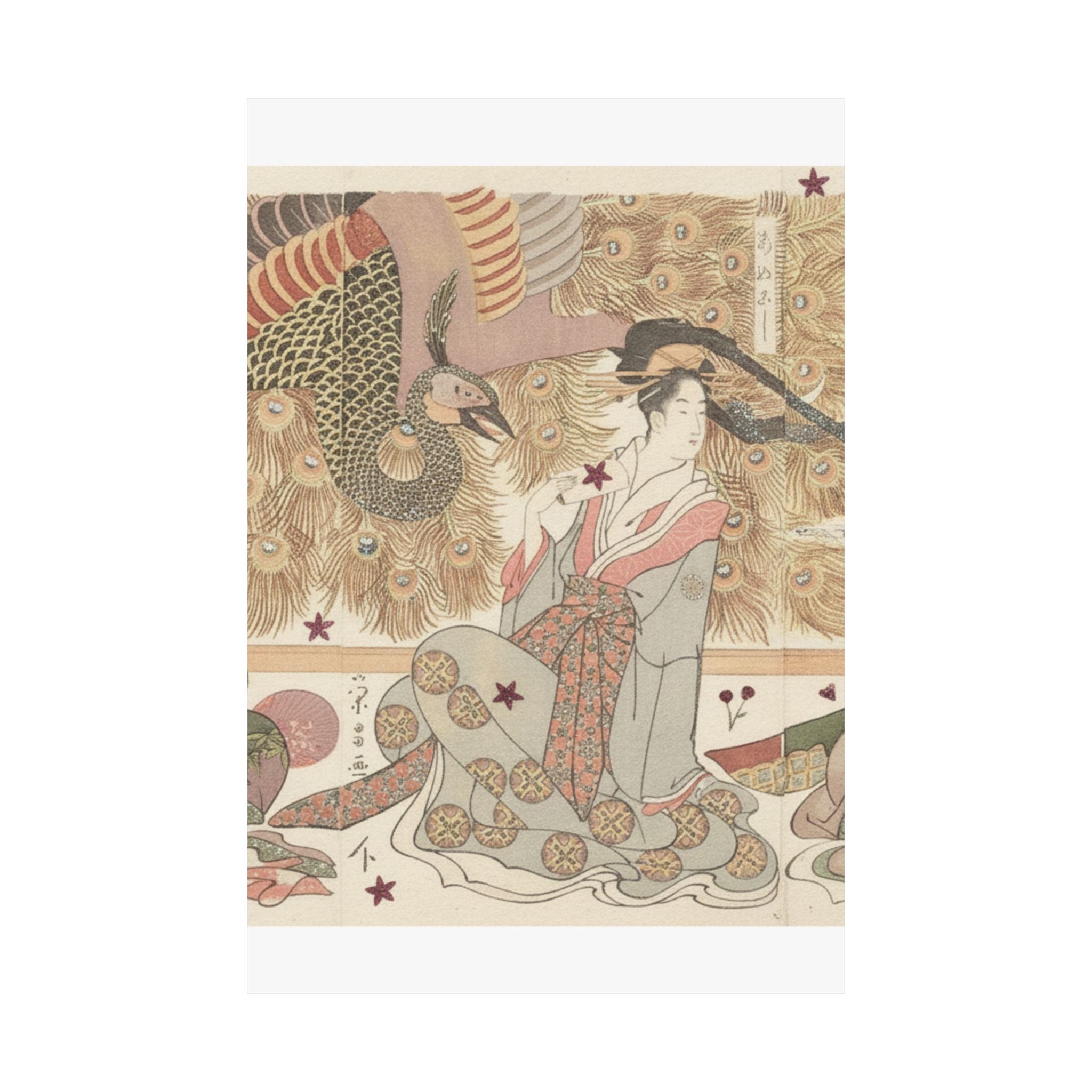 Botanical — Interior Of The House Called Ōgiya — Matte Poster
