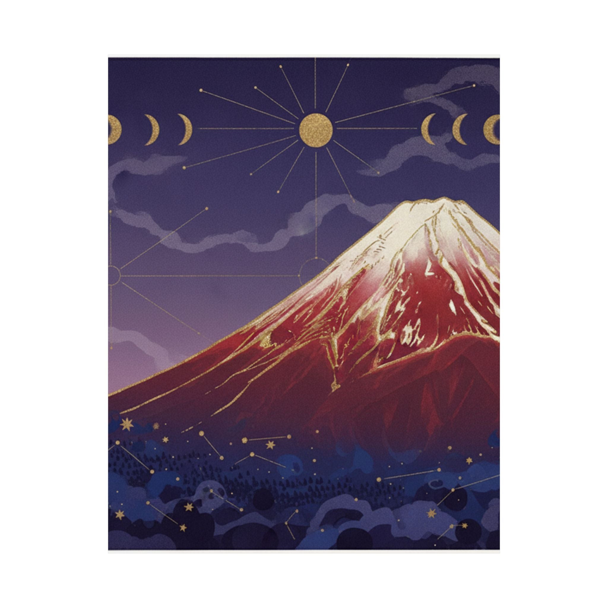 Celestial — South Wind, Clear Sky (Gaifū Kaisei), Also Known As Red Fuji, From The Series Th — Matte Poster