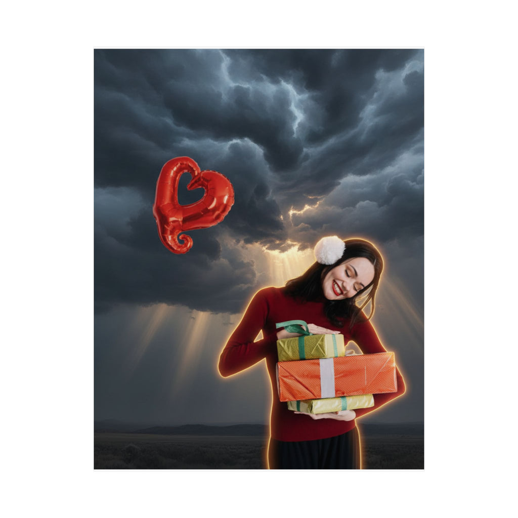 Dramatic Storm — Person — Matte Poster