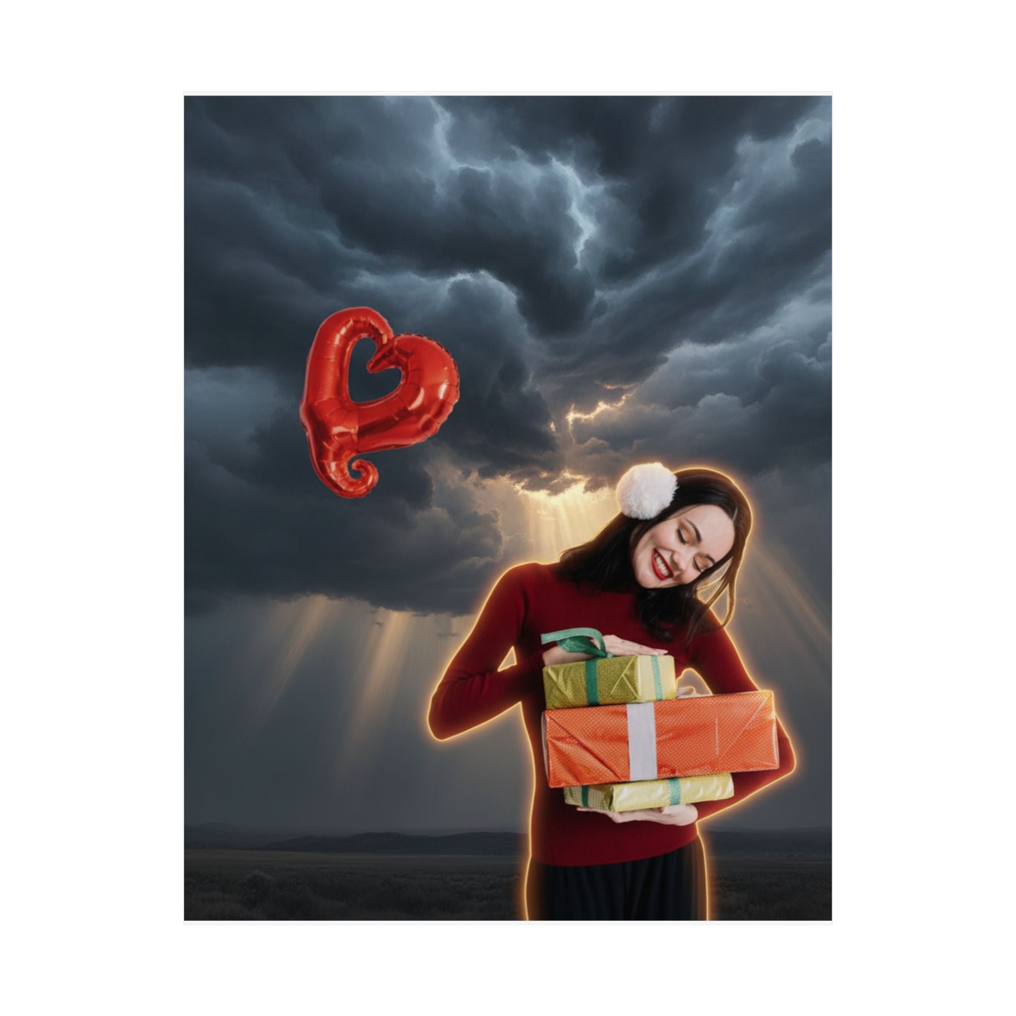 Dramatic Storm — Person — Matte Poster