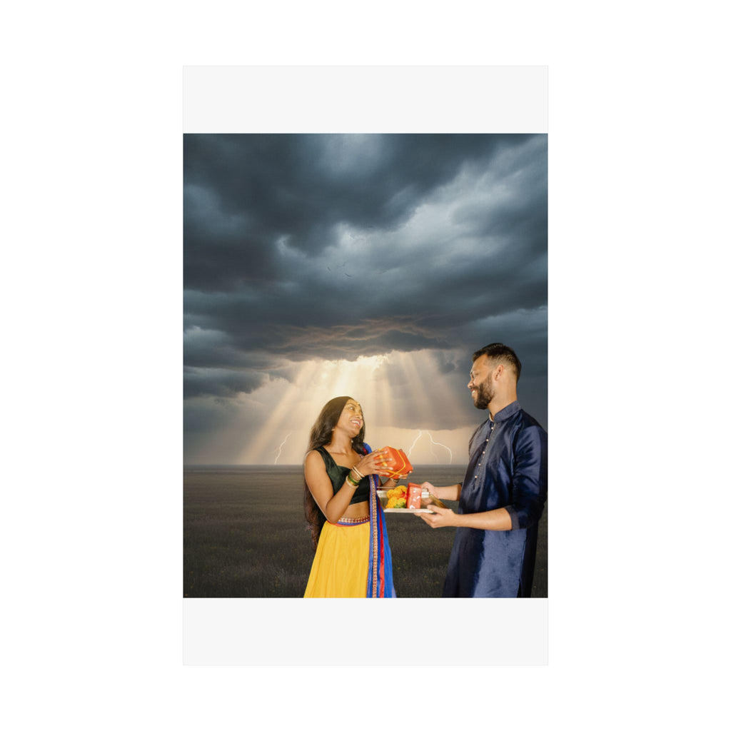Dramatic Storm — Person — Matte Poster