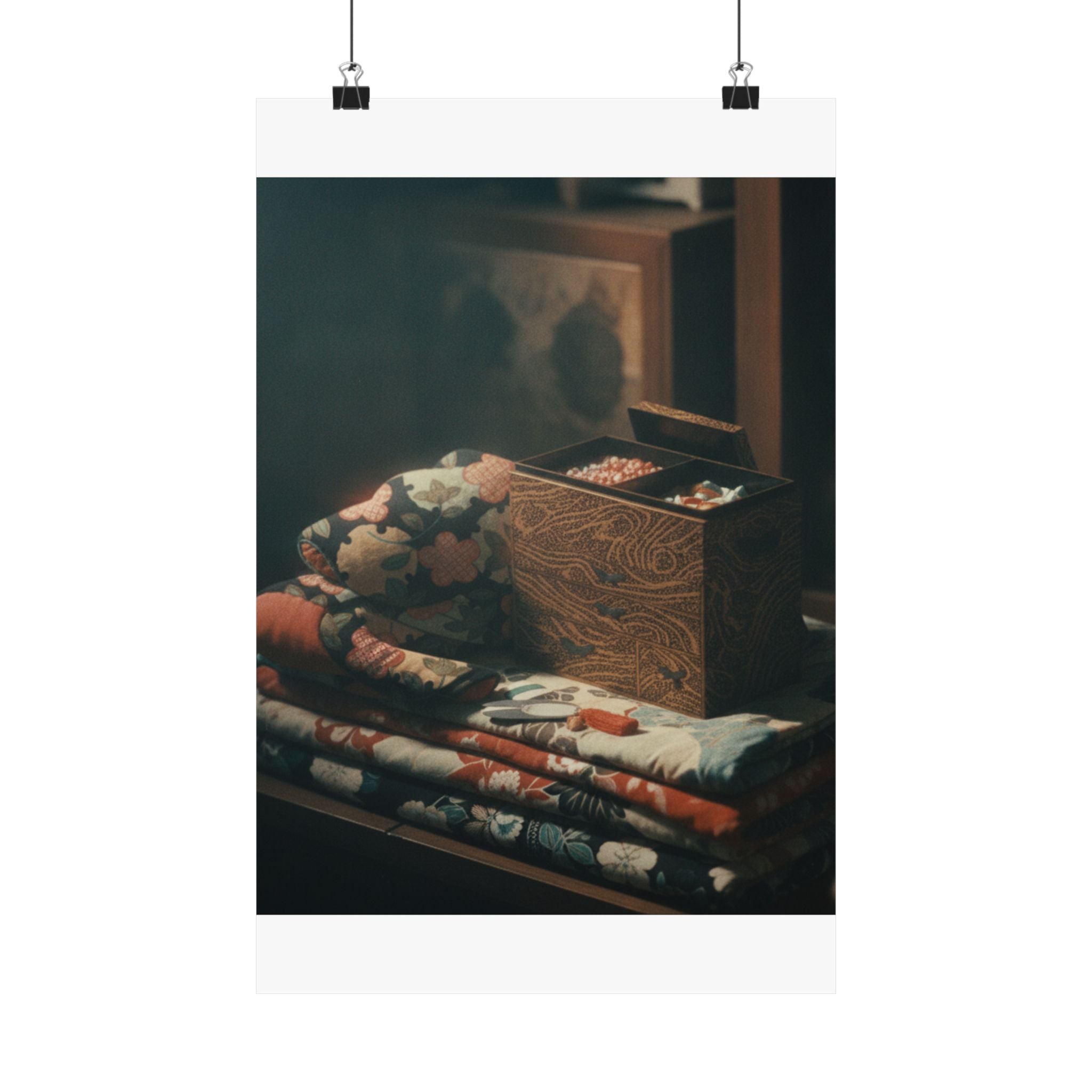 Cinematic — Lady'S Work-Box And Bed Clothing — Matte Poster
