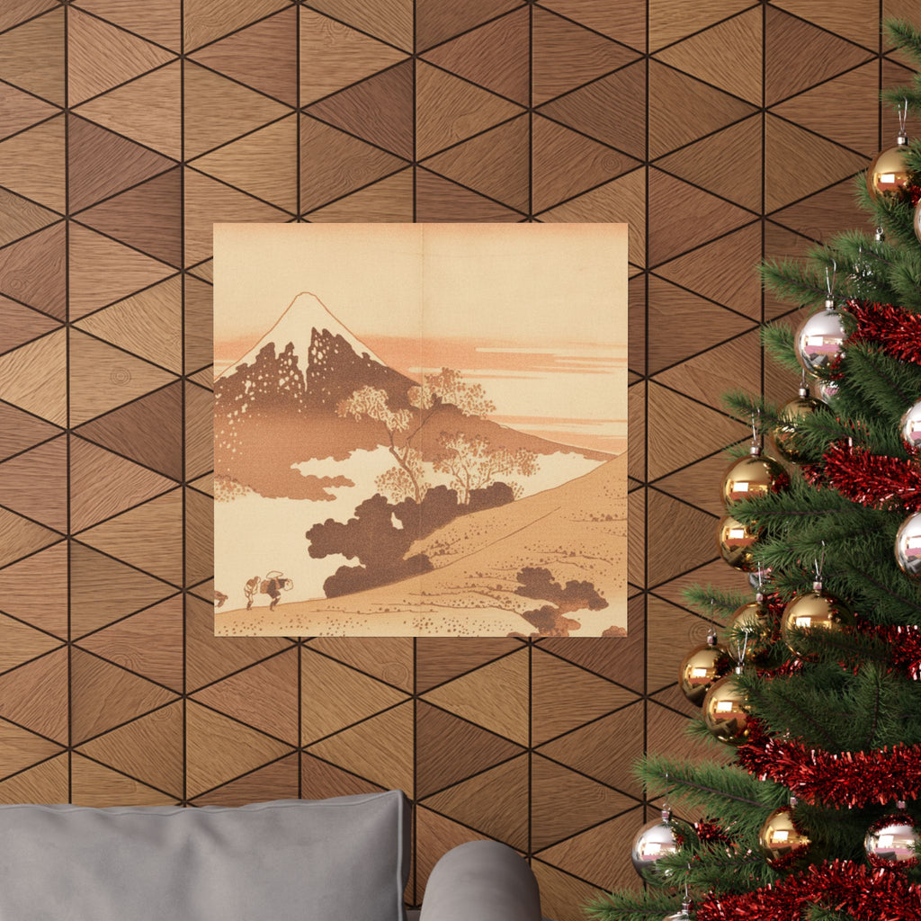 Southern Sunset — Fuji From Inume (?) Pass — Matte Poster