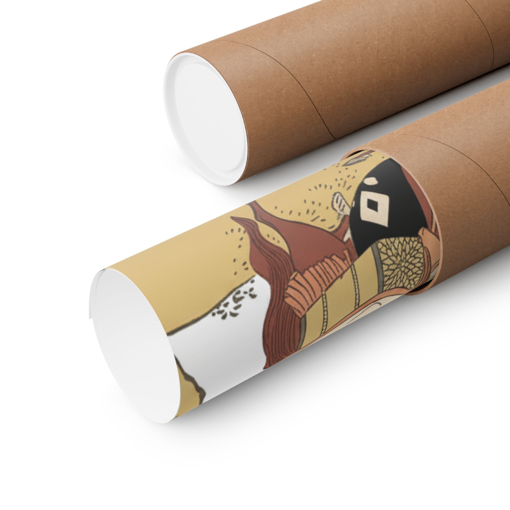 Ecommerce Main — Version Of Legend Of Michizane: Woman Riding Ox Which A Man Is Leading — Matte Poster
