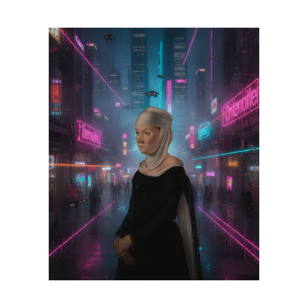 Neon Noir — Person — Matte Poster