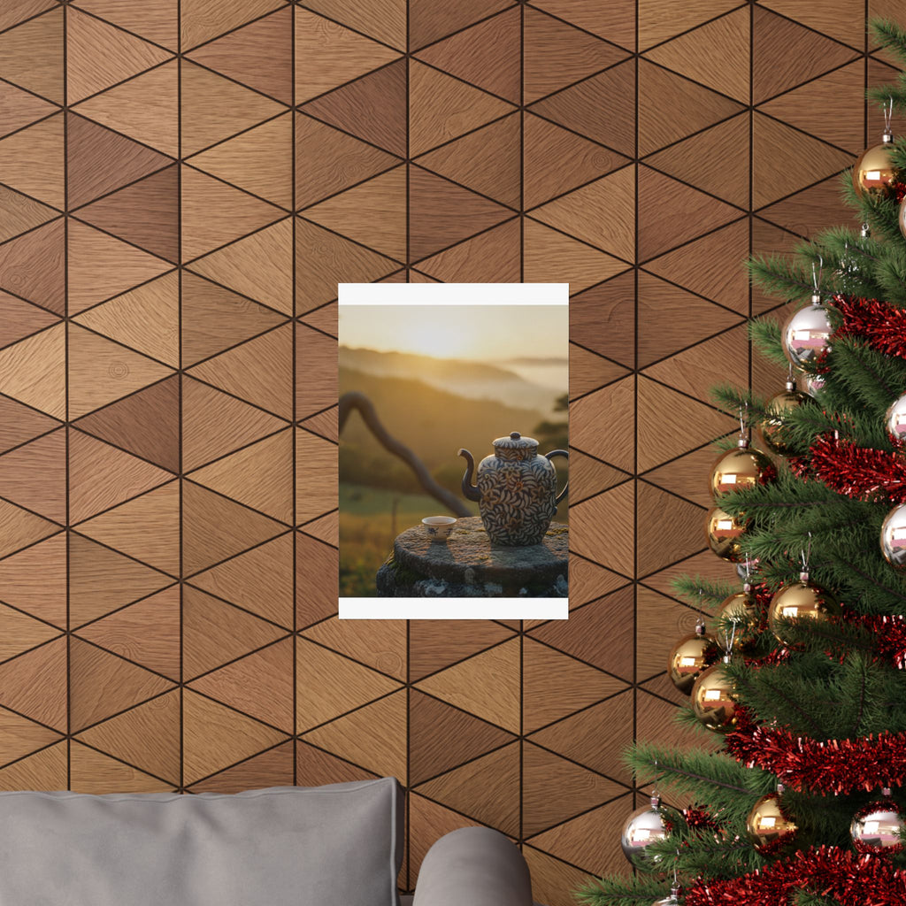 Scenic Nature — Wine Pot And Cup — Matte Poster