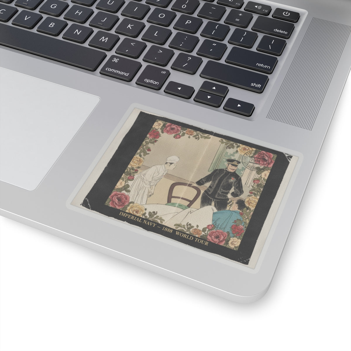 Vintage Bootleg — The Torpedo Officer (Suirai Shikan), Frontispiece Illustration From The Literary — Kiss-Cut Sticker