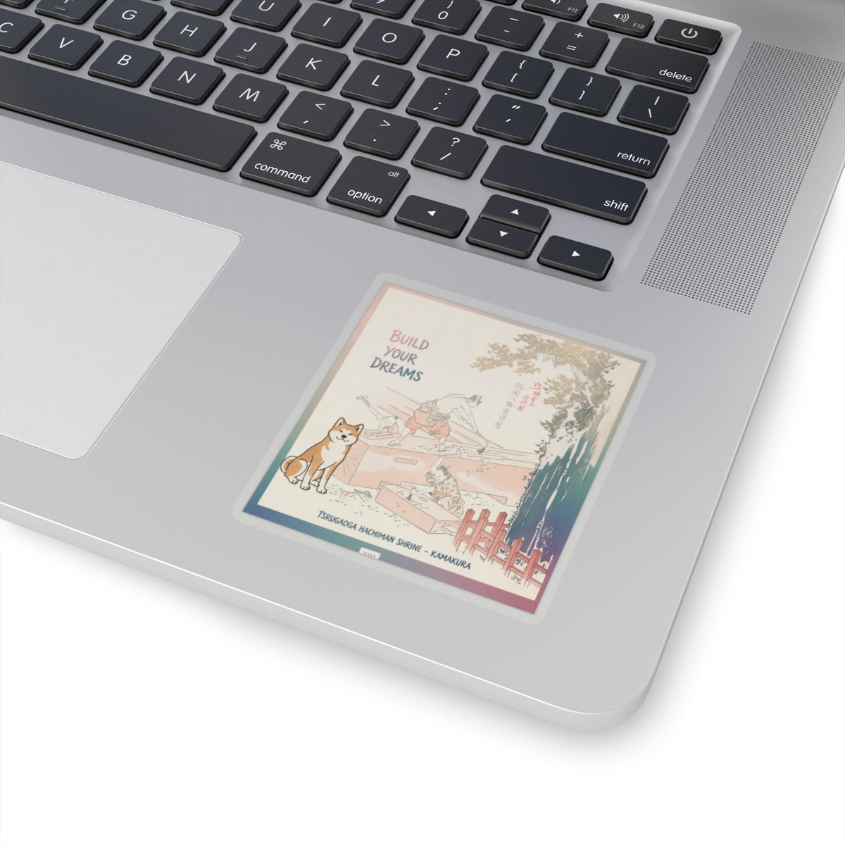 Affirmation — History Of Kamakura: Building Tsurugaoka Hachiman Shrine — Kiss-Cut Sticker
