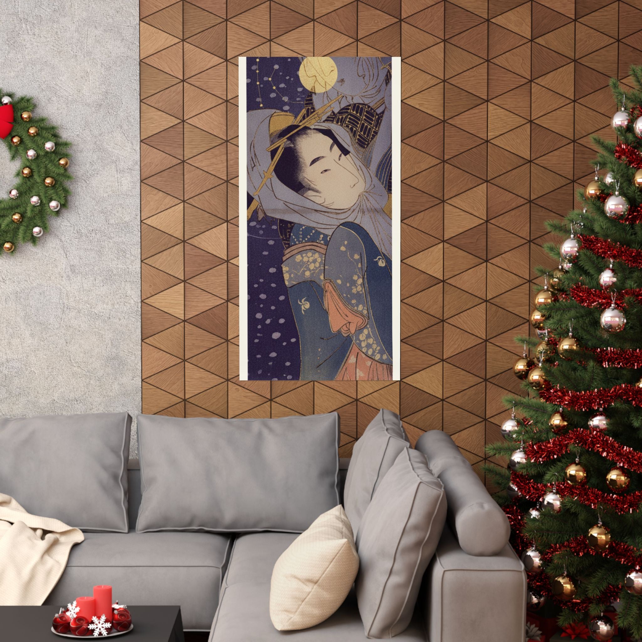 Celestial — Girl And Lover In Snow — Matte Poster