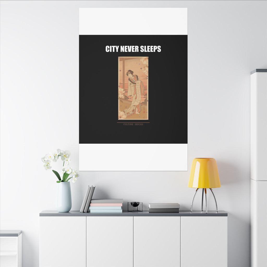 STREET CERTIFIED | The Second Yamashito Kinsaku As A Courtesan Standing In A Room — Matte Canvas