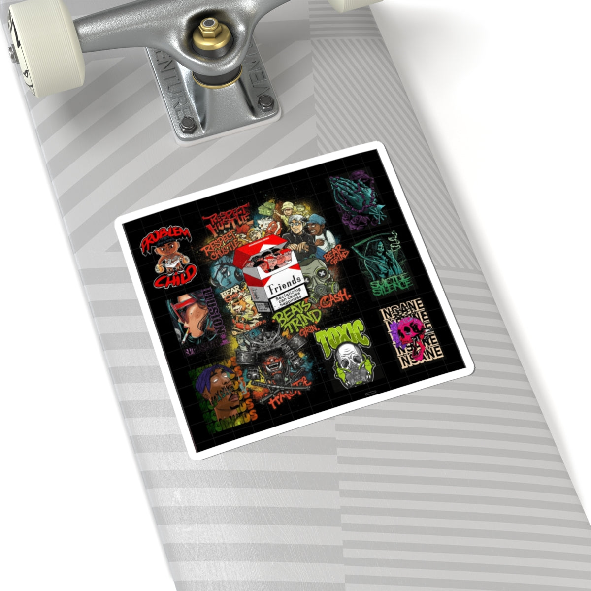 Dramatic Storm — Person — Kiss-Cut Sticker