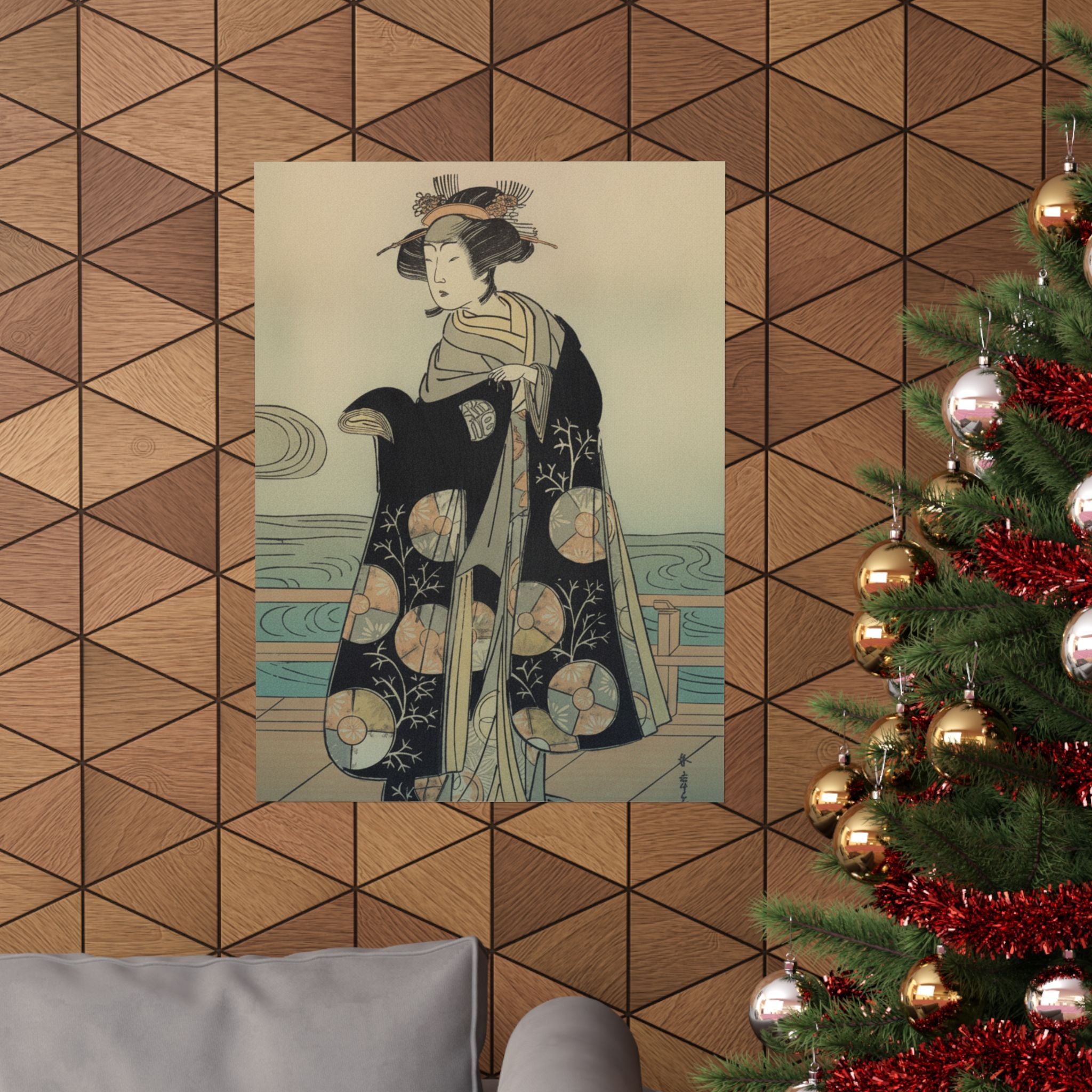 Affirmation — Yoshizawa Iroha As A Woman Standing On The Engawa Of A House By A River — Matte Poster