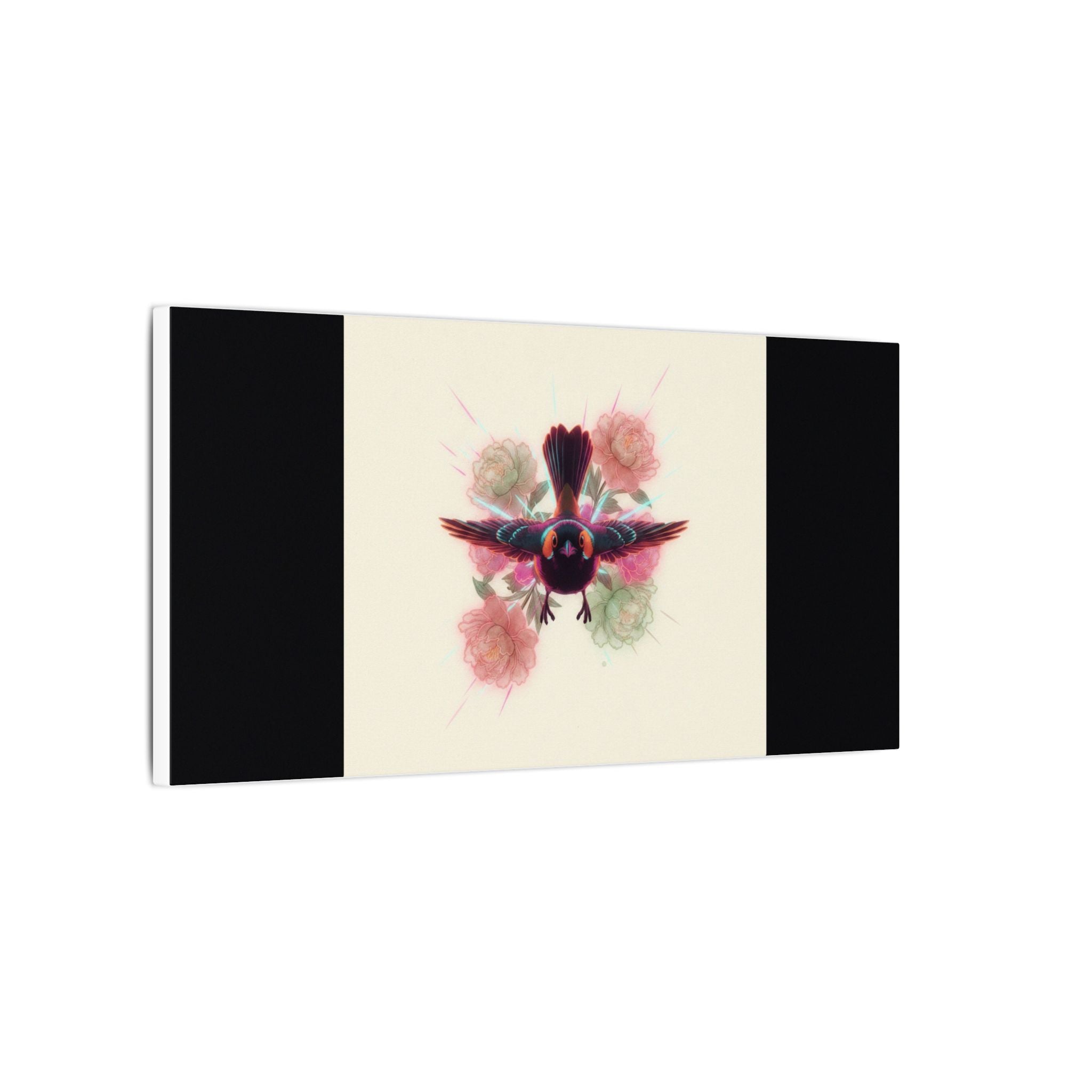 BRED IN THE CITY Flying Bird & Roses Matte Canvas