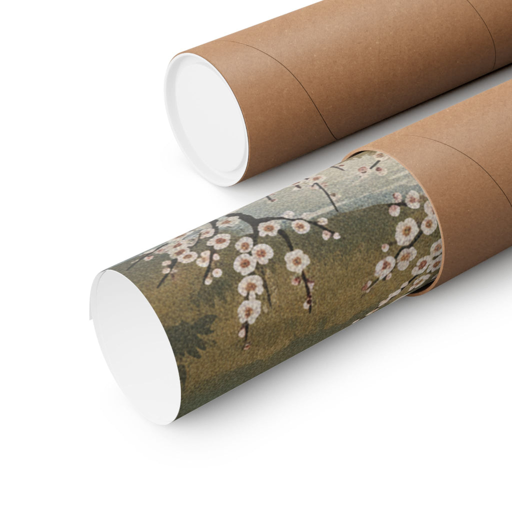Scenic Nature — Plum Tree In Blossom — Matte Poster