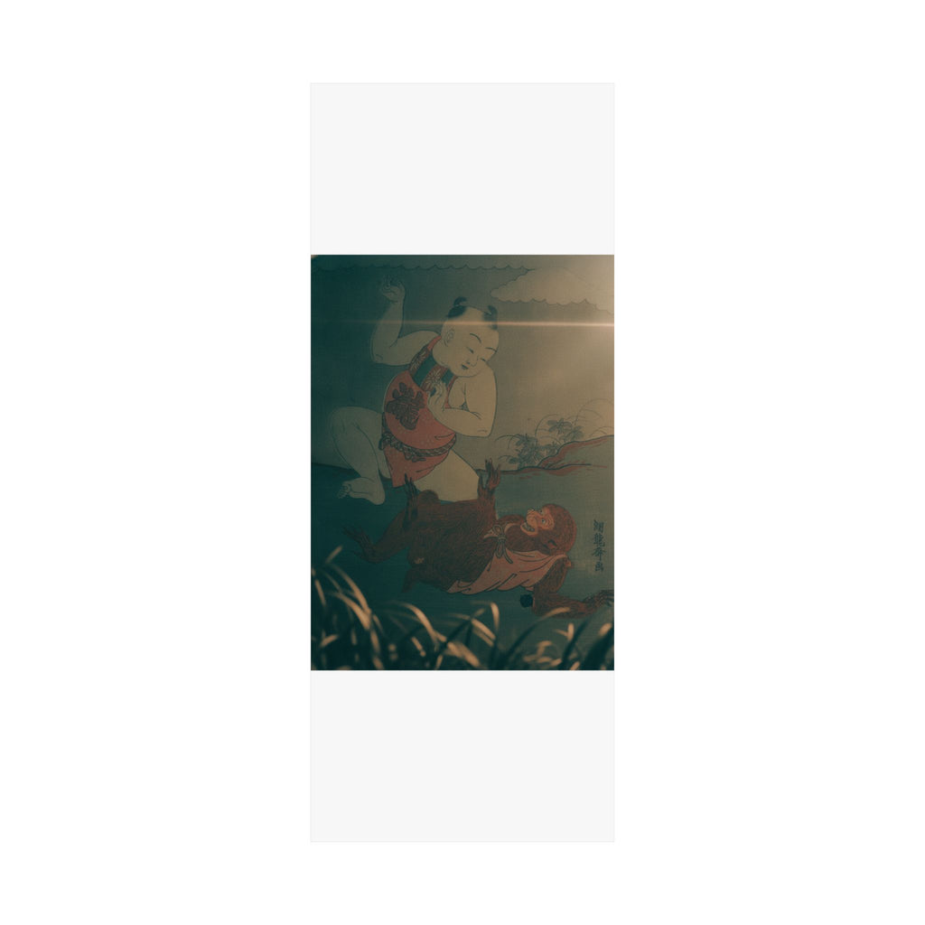 Cinematic — Boy And Monkey Playing — Matte Poster