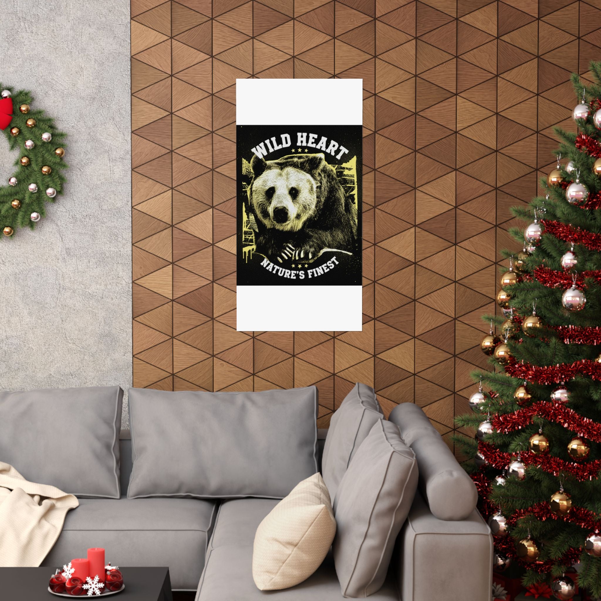 Streetwear Collage — Bear — Matte Poster