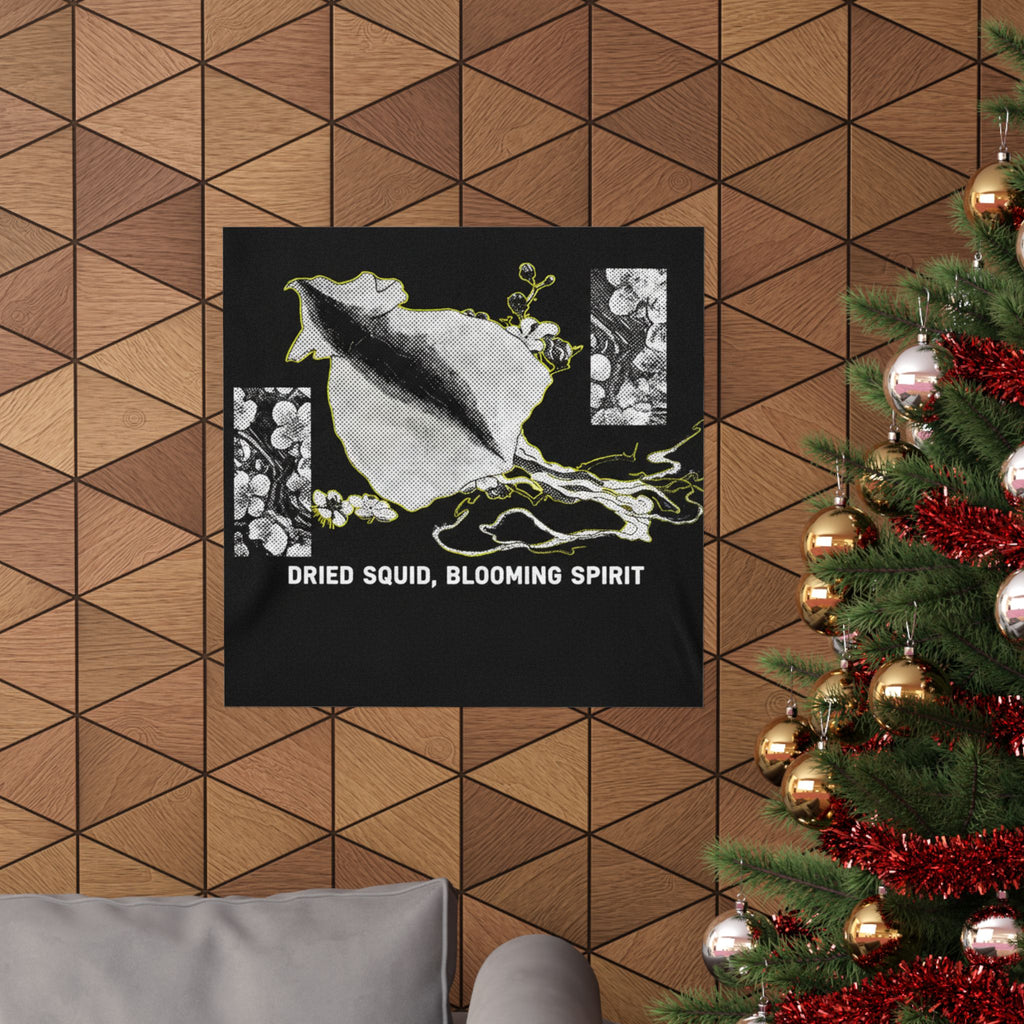 Streetwear Collage — Dried Cuttle-Fish And Plum Blossoms — Matte Poster