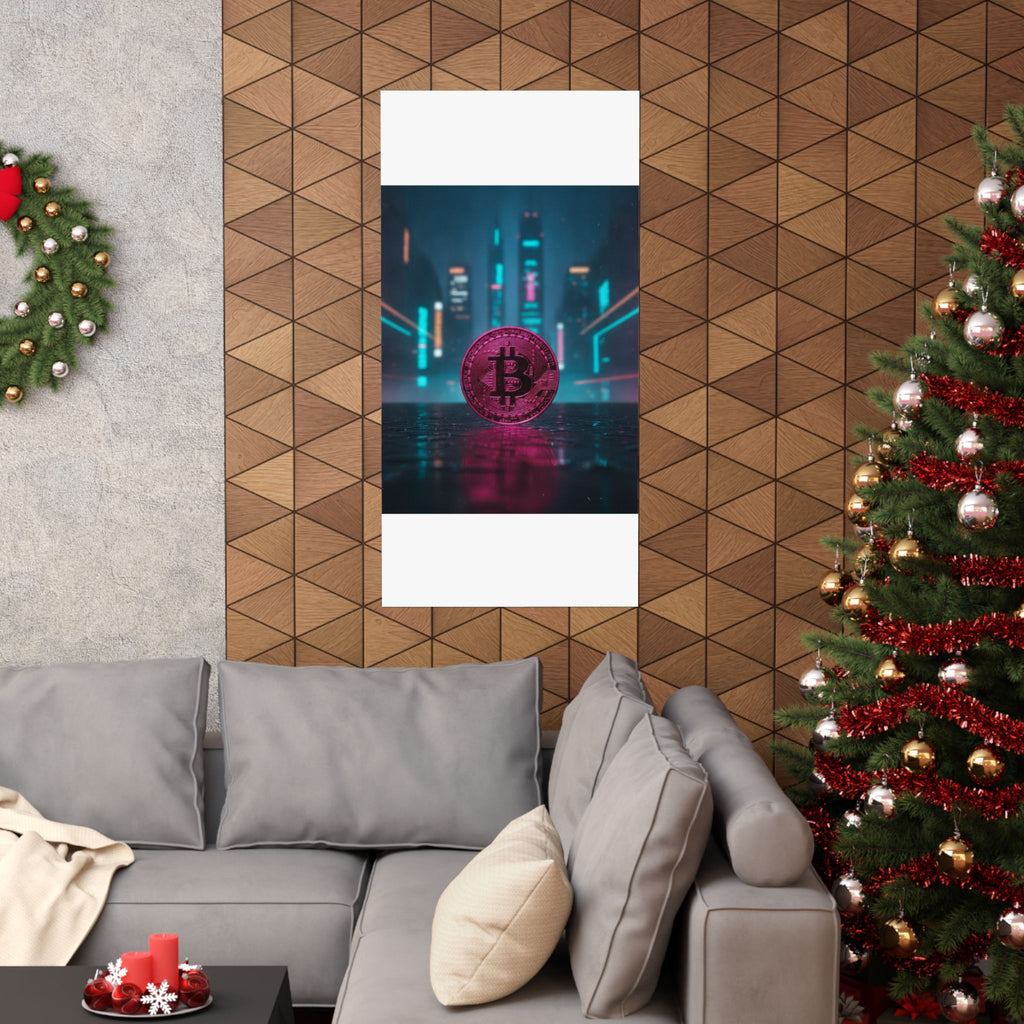 Neon Noir — Coin — Matte Poster