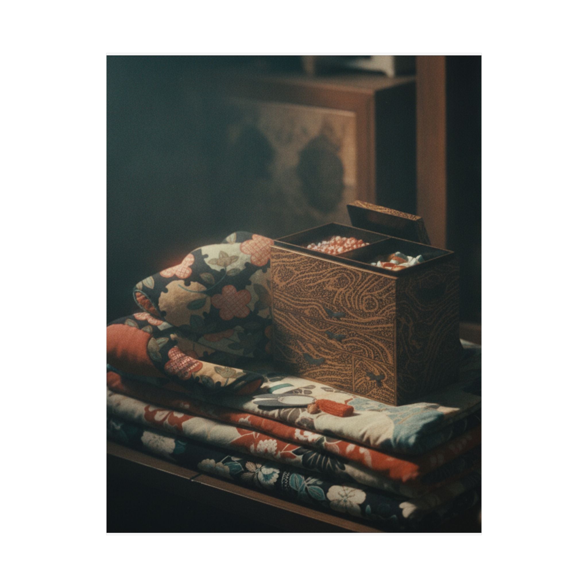 Cinematic — Lady'S Work-Box And Bed Clothing — Matte Poster