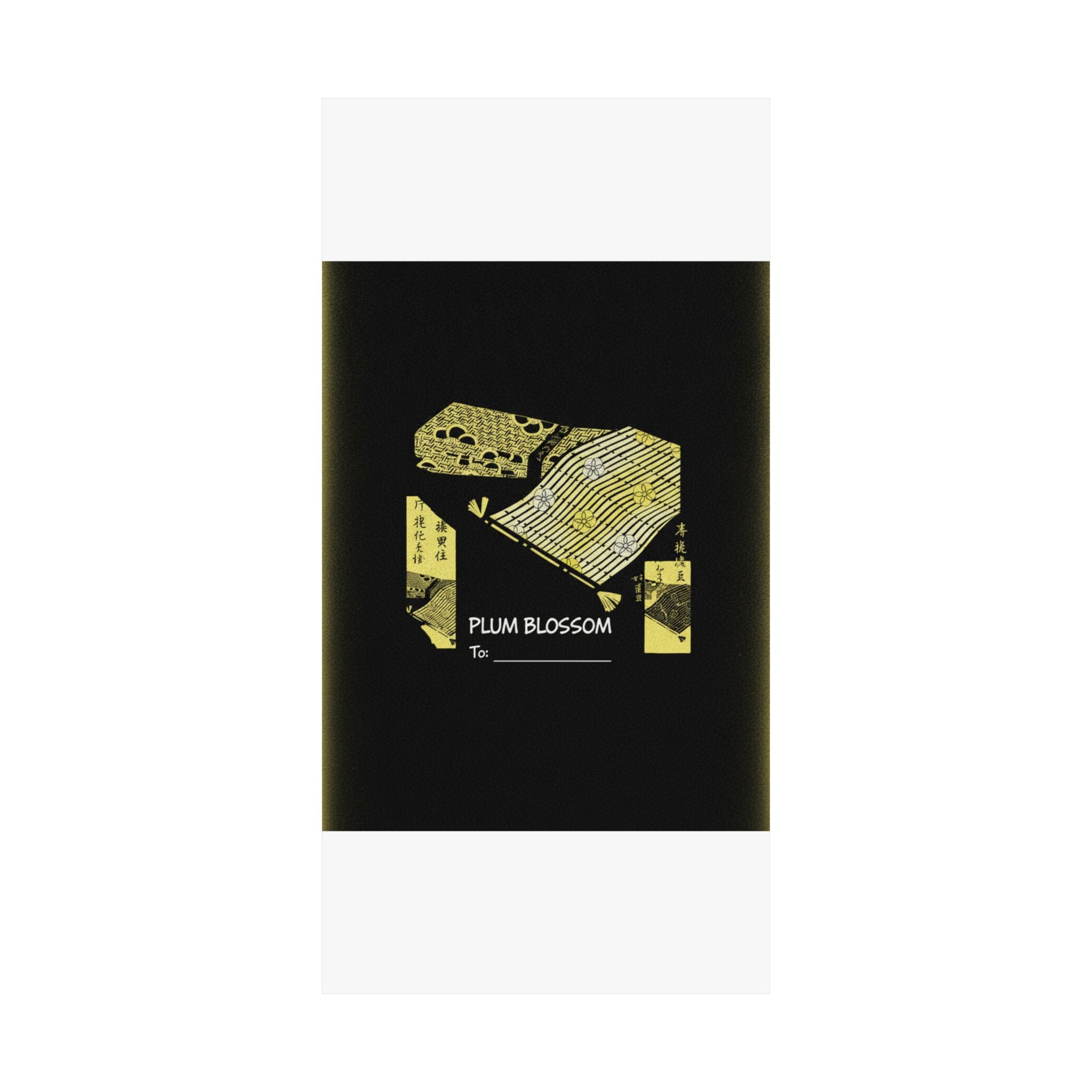 Streetwear Collage — Pattern Of Plum Blossom — Matte Poster