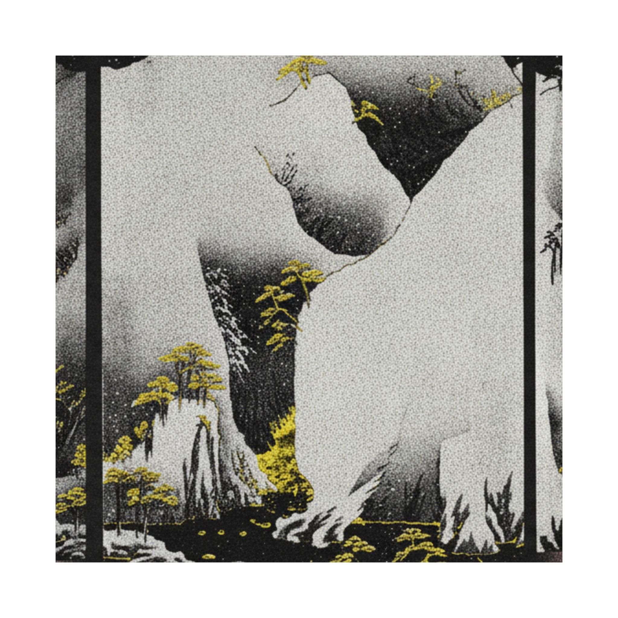 Streetwear Collage — Kiso Gorge In The Snow — Matte Poster