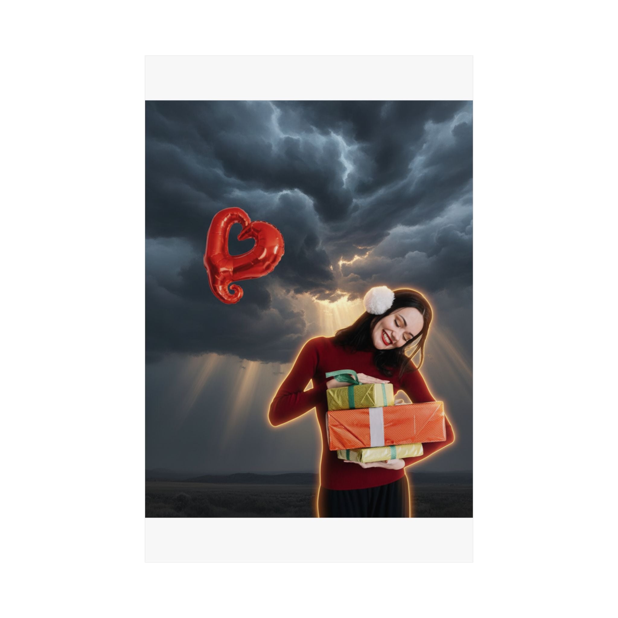 Dramatic Storm — Person — Matte Poster